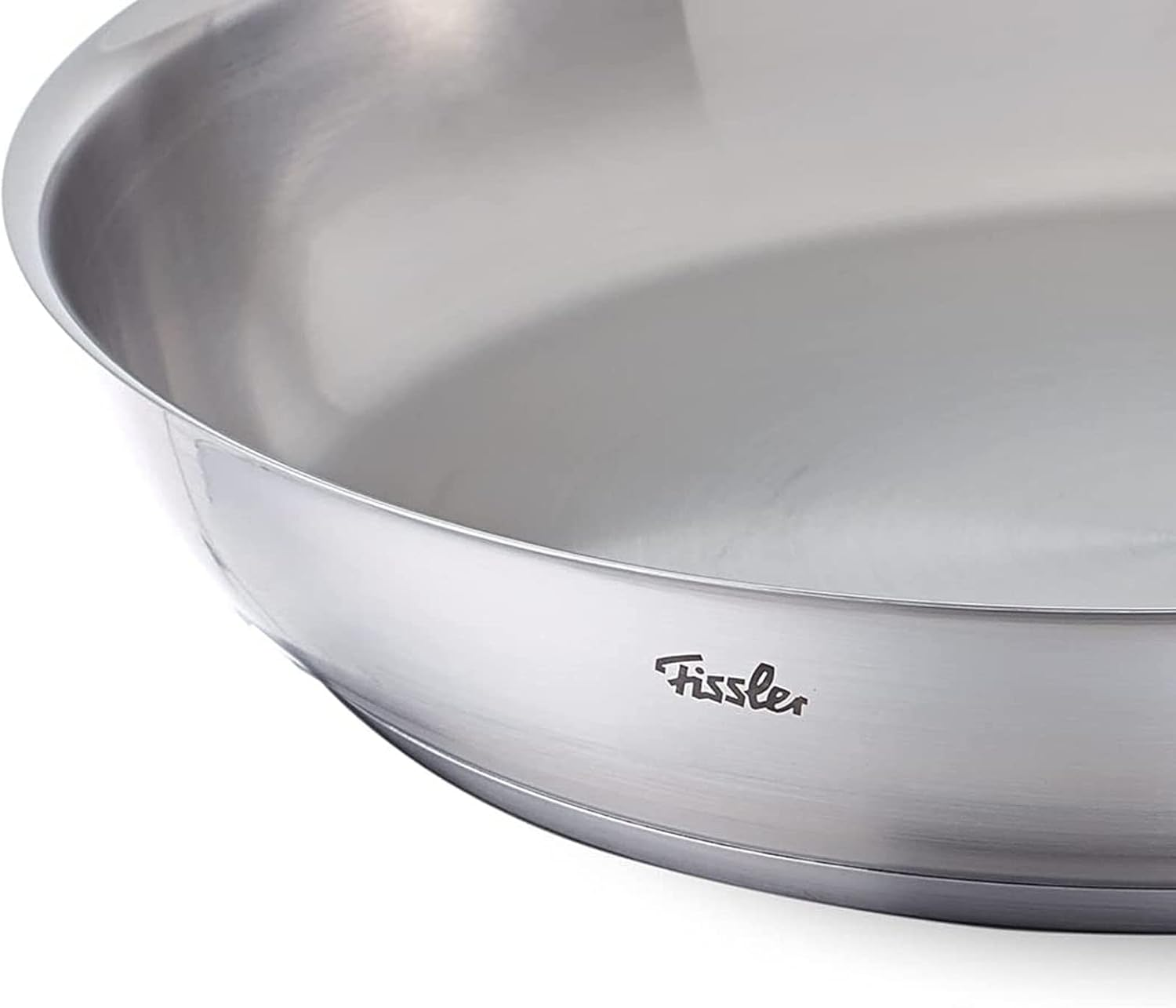 Fissler Catania/Stainless Steel Frying Pan (Diameter 24 Cm), Uncoated Saute Pan, Ideal for Crisp Frying, All Types of Hobs - Including Induction