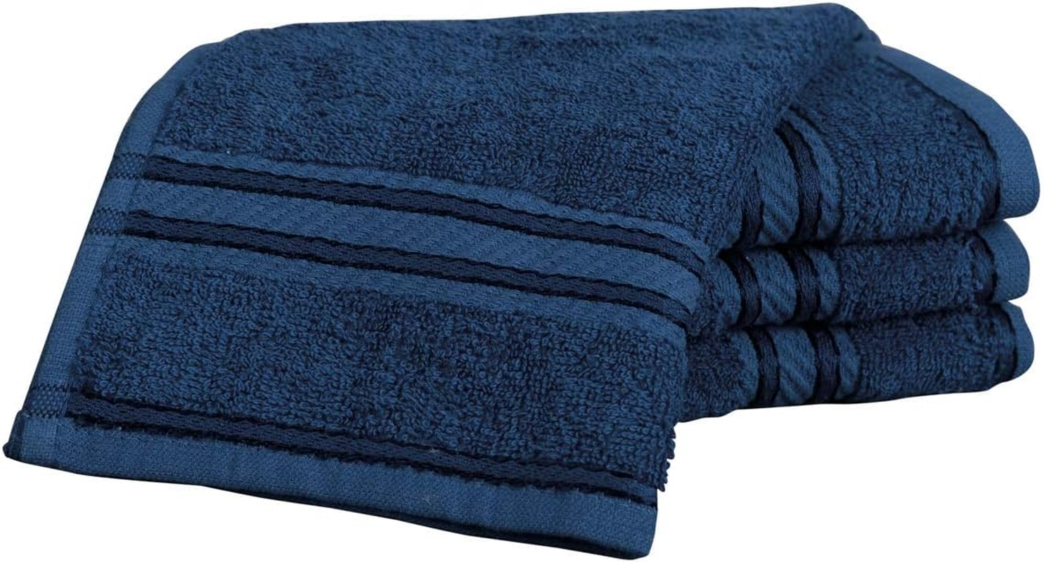 Bentley Priory Linens Supreme Face Flannels for Bathroom 500GSM Super Soft Cotton Pack of 4 Absorbent and Quick Dry Face Cloth Flannel Towels Set 30 X 30Cm Egyptian Collection (PURPLE MAUVE) - Bright Pink image number 4