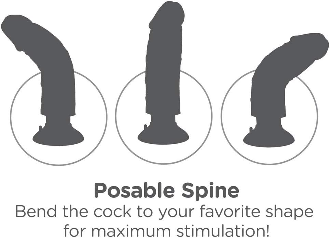 King Cock Vibrating Dildo, Beige