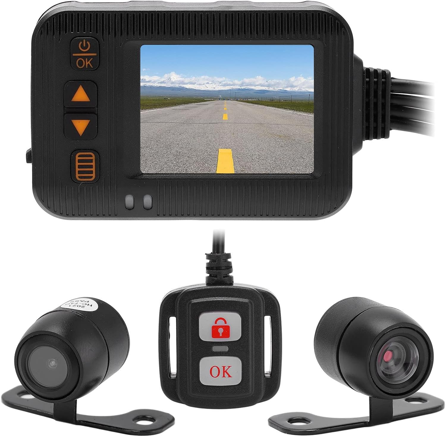 Motorcycle Dash Cam, Full Waterproof 1080P 720P Video Playback Motorcycle Video Driving Recorder Intelligent Parking Protector AHD Dual Transmission 120&deg; Wide Angle Motorcycle image number 1