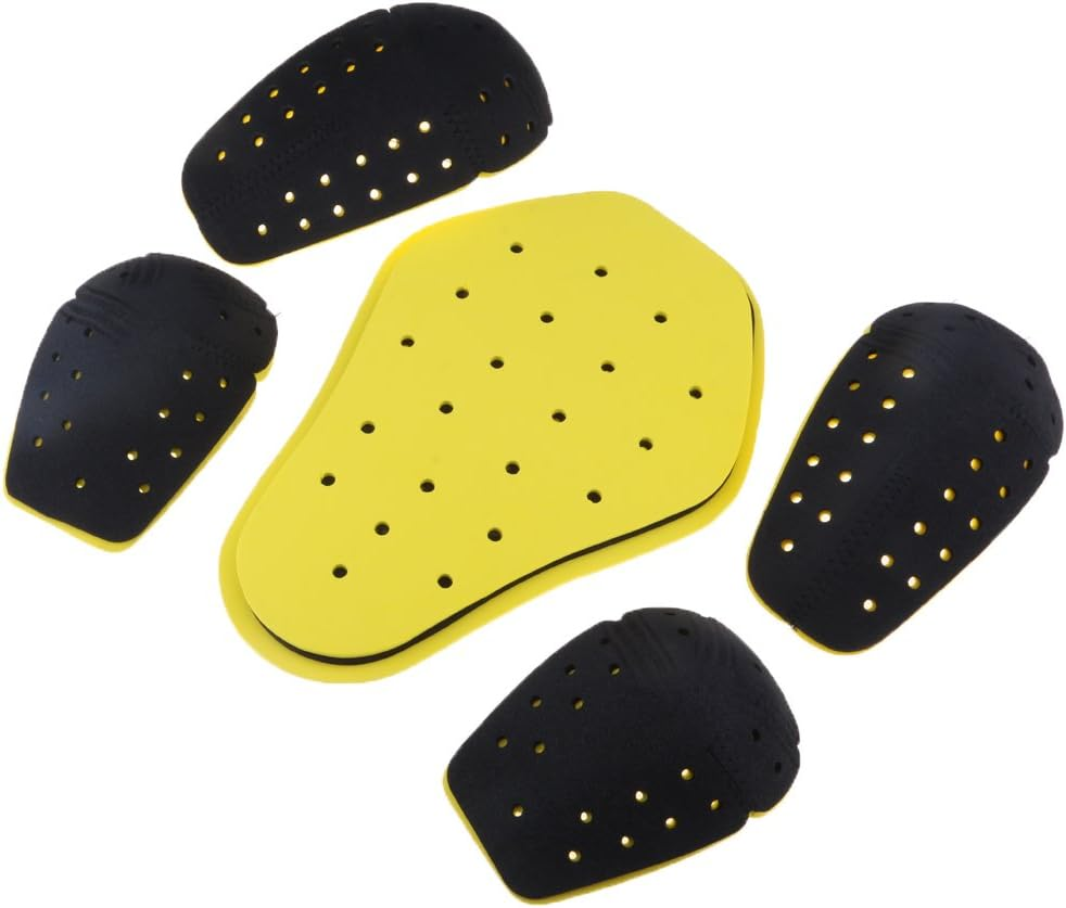 5Pcs/Set EVA Unisex Elbow/Back/Shoulder Protective Armour Pad for Motorbike image number 4