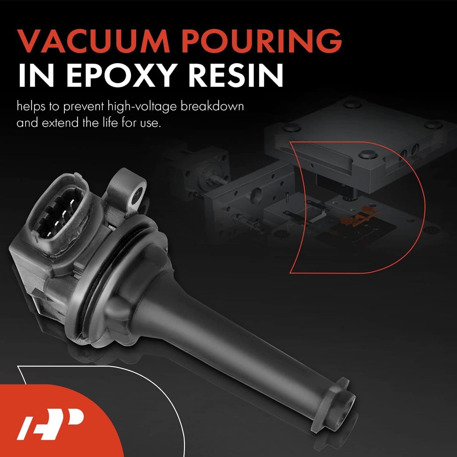 A-Premium Ignition Coil Pack for Volvo C70 S60 S70 S80 V70 XC70 XC90 I5 2.3L 2.4L 2.5L Turbo 5-PC Set image number 6