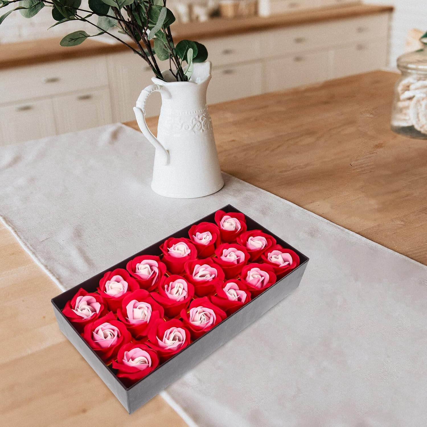 EXAOMBLE 18Pcs Red Rose Soap Flowers Box, Scented Bath and Shower Soap Flowers for Valentine&rsquo;S Day, Birthday, and Anniversary in Australia image number 6