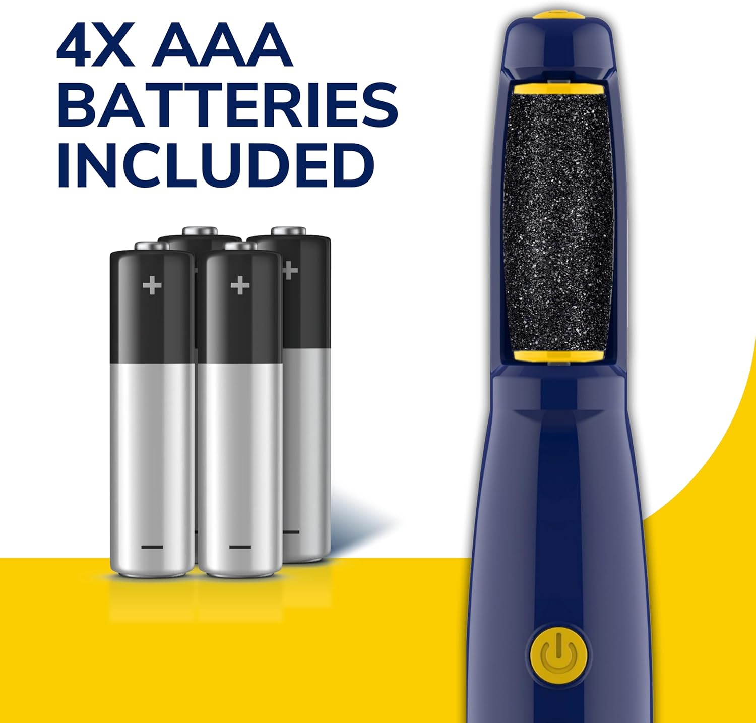 Dr. Scholl'S Callus Remover Electronic Foot File, Electric Hard Skin Removal for Feet, Effortless Soft Smooth Skin in Minutes, Perfect for Travel, for Women & Men, AAA Batteries Included