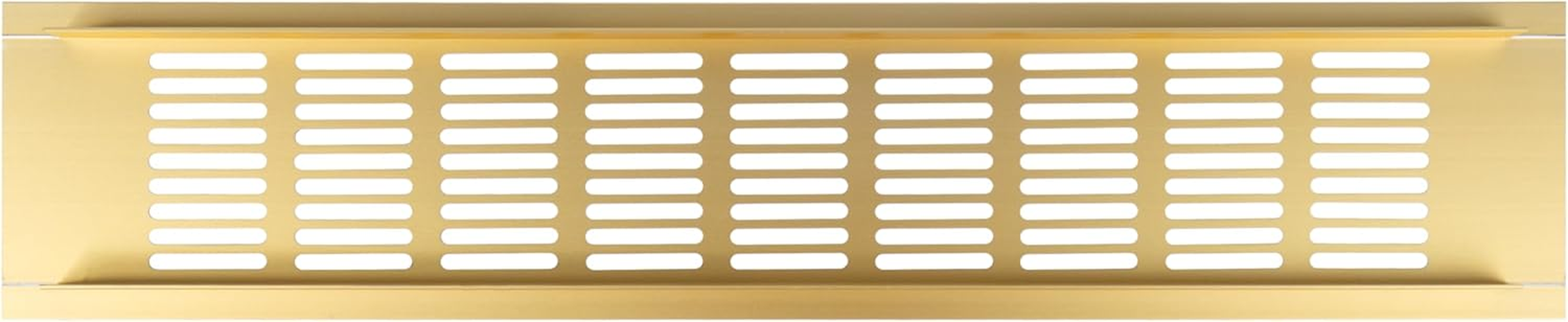 Repa Market Designer Ventilation Grille Gold 400 X 80Mm (Frame Size)&ndash; Decorative Aluminum Air Vent Cover for Cabinet, Door, Floor &ndash; Elegant Furniture Vent Register &ndash; Modern Air Return Grille image number 2