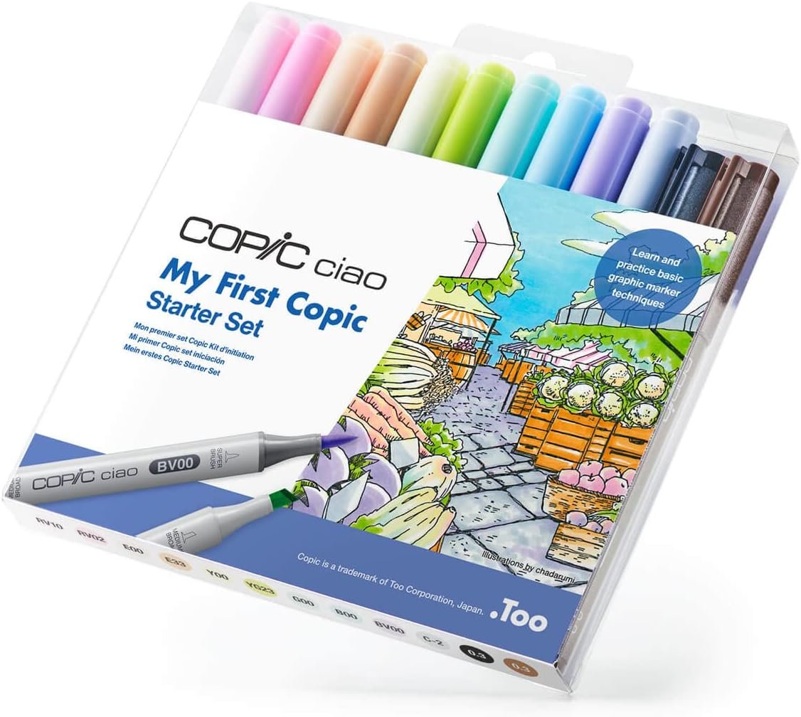 Copic Ciao First Starter Set Alcohol Marker, Assorted