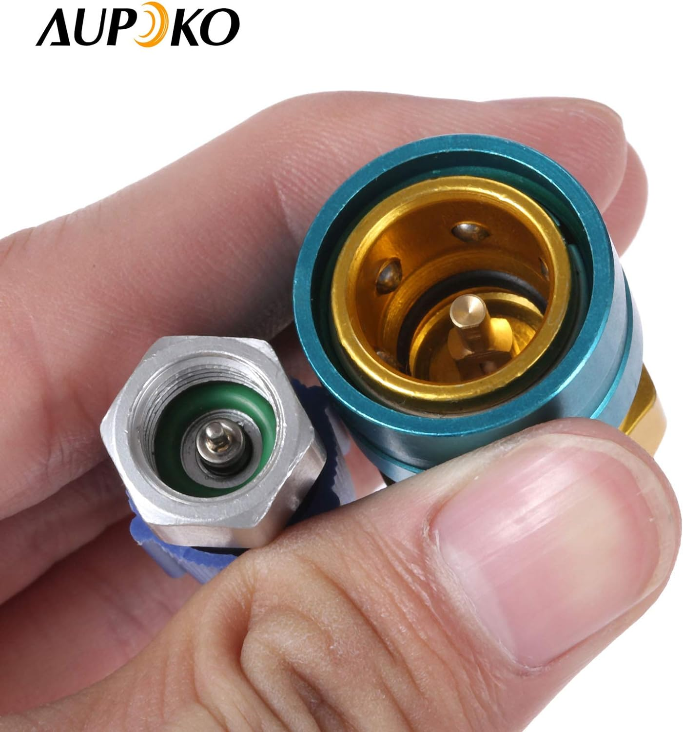 R1234YF to R134A Low Side Quick Coupler, R12 to R134A Hose Adapter Fitting Connector for Car Air-Conditioning AC Charging image number 3