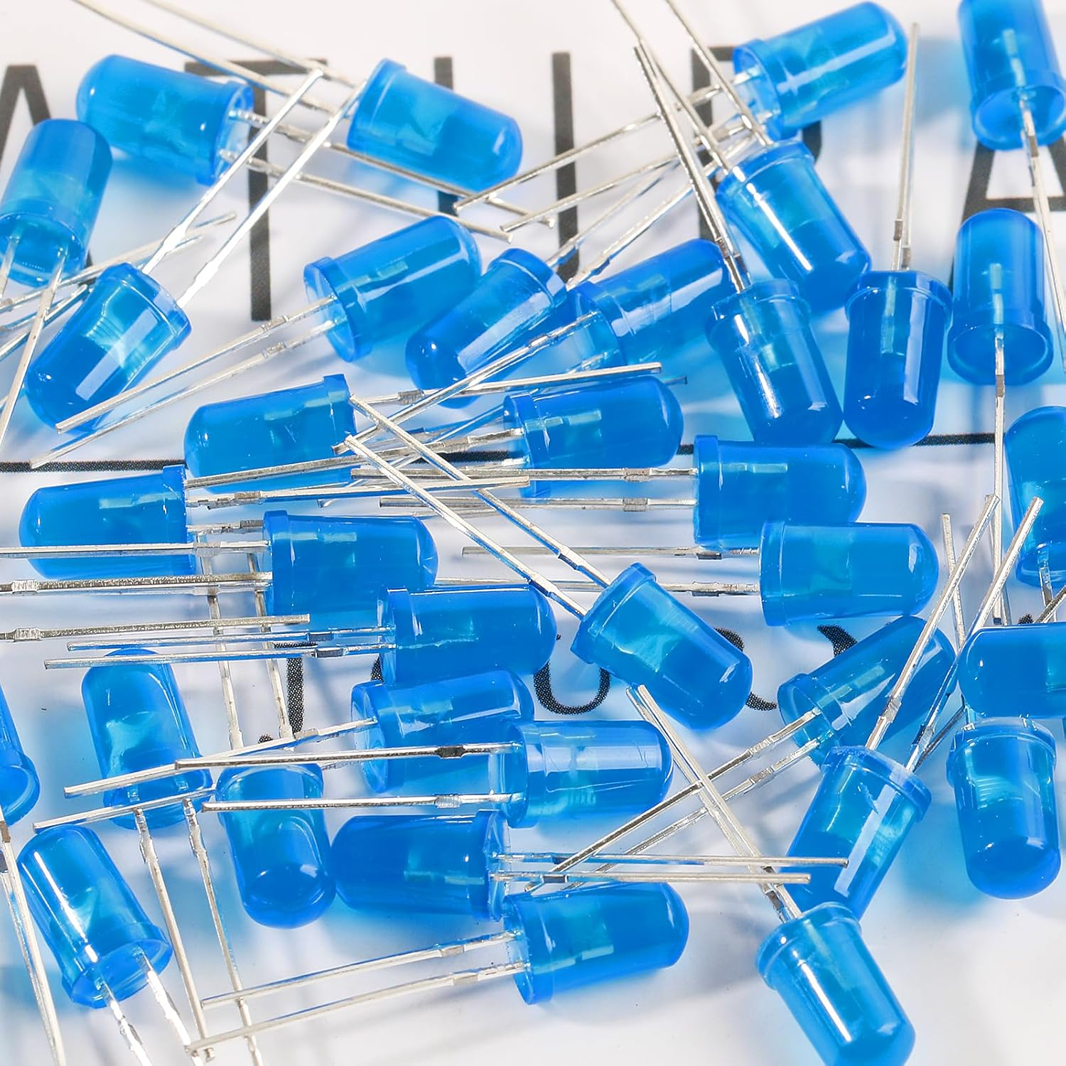 Juasky 150Pcs 5Mm LED Diode Lights,Light Emitting Diodes,Blue LED for Science Experiment DIY Projects