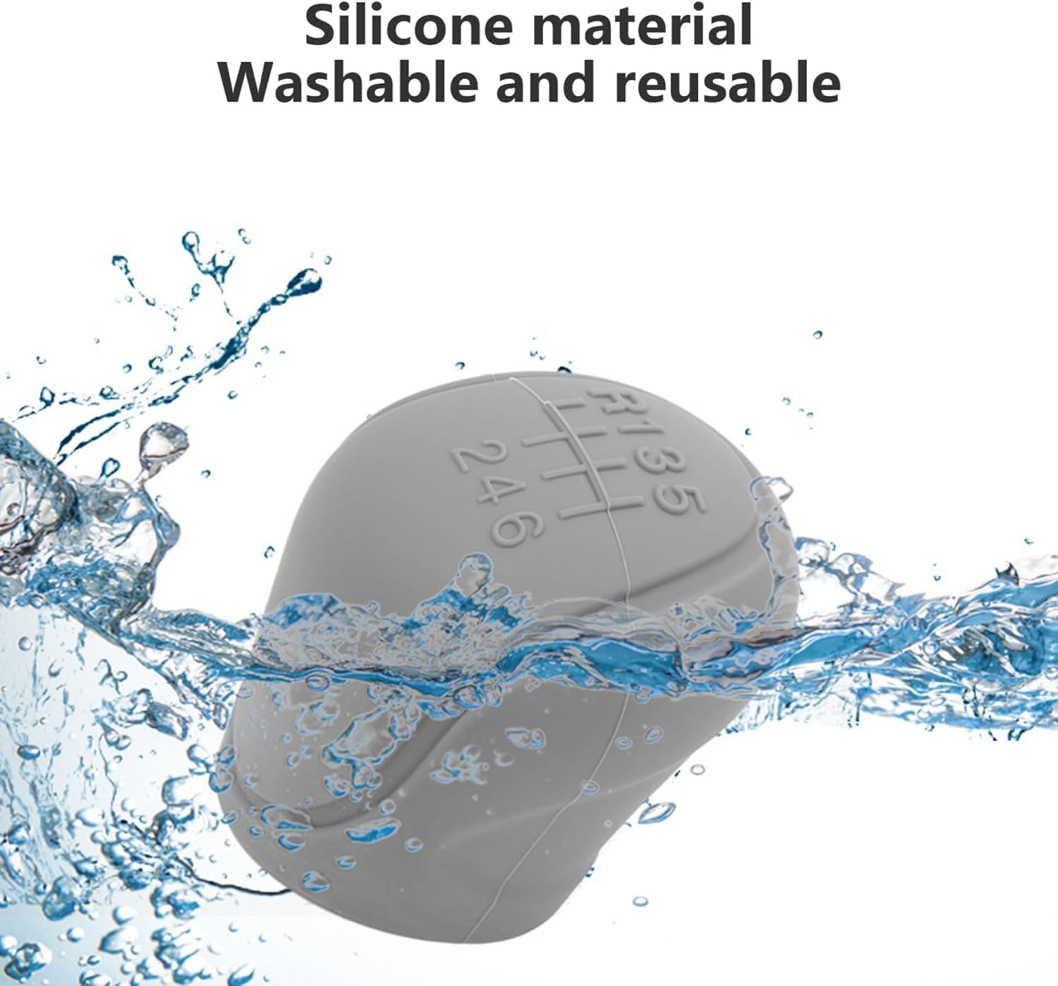 2 PCS Car Shift Cover, Environmentally Friendly Silicone Open Anti-Slip Automatic Knob Gear Lever Protective Cover, Universal Decorative Accessories, Suitable for Most Car Models