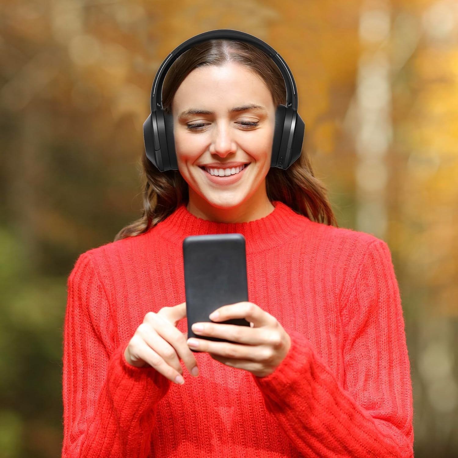 Laser Wireless Headphones with Environmental Noise Cancelling, Bluetooth Connectivity, Foldable Design, and up to 50 Hours Battery Life - Perfect for Hands-Free Calls & Music On-The-Go image number 4