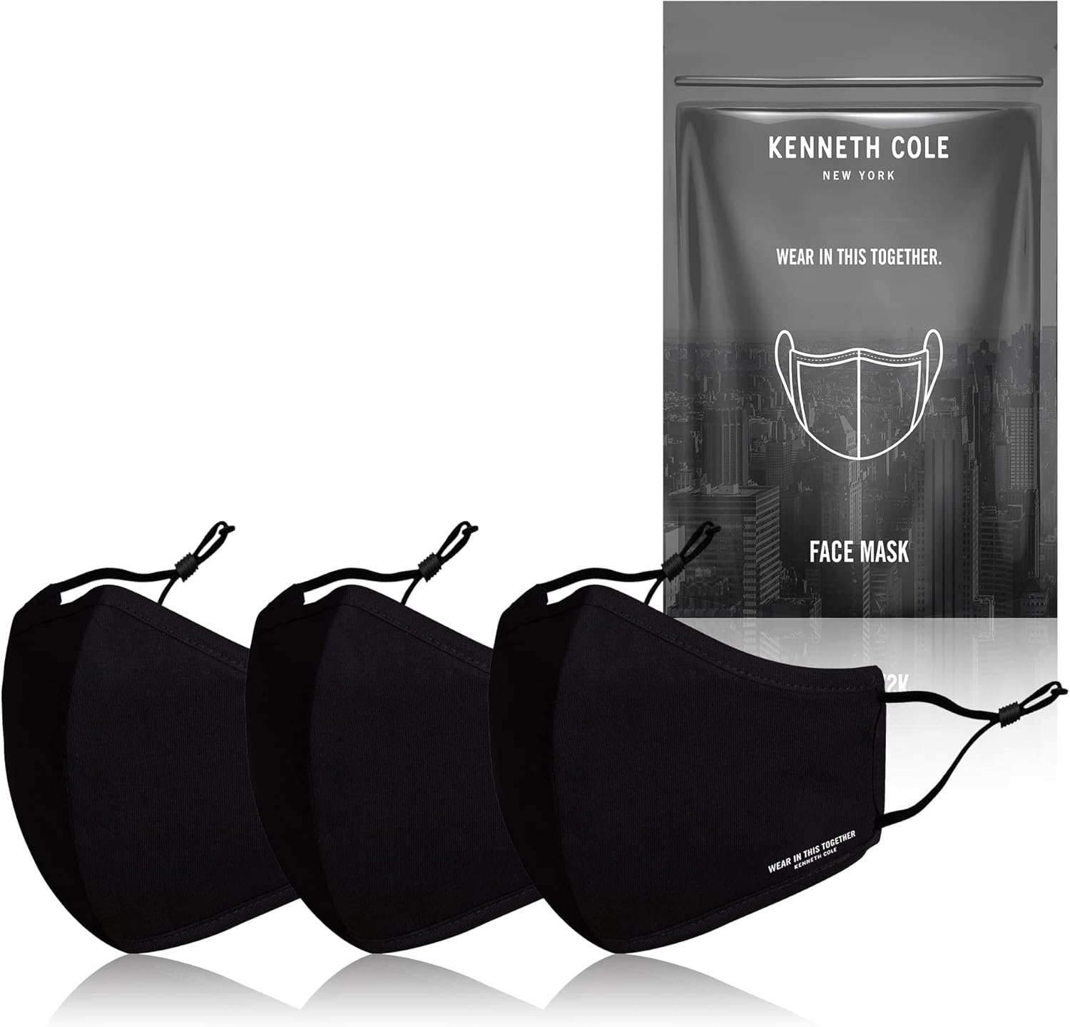 Kenneth Cole Face Mask with Heiq V-Block and Smart Temp - the Perfect Mask That Fits Your Active Lifestyle (Pack of 3) image number 3