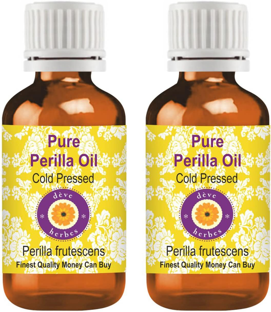 Deve Herbes Pure Perilla Oil (Perilla Frutescens) Natural Therapeutic Grade Cold Pressed (Pack of Two) 100Ml X 2 (6.76 Oz) image number 2