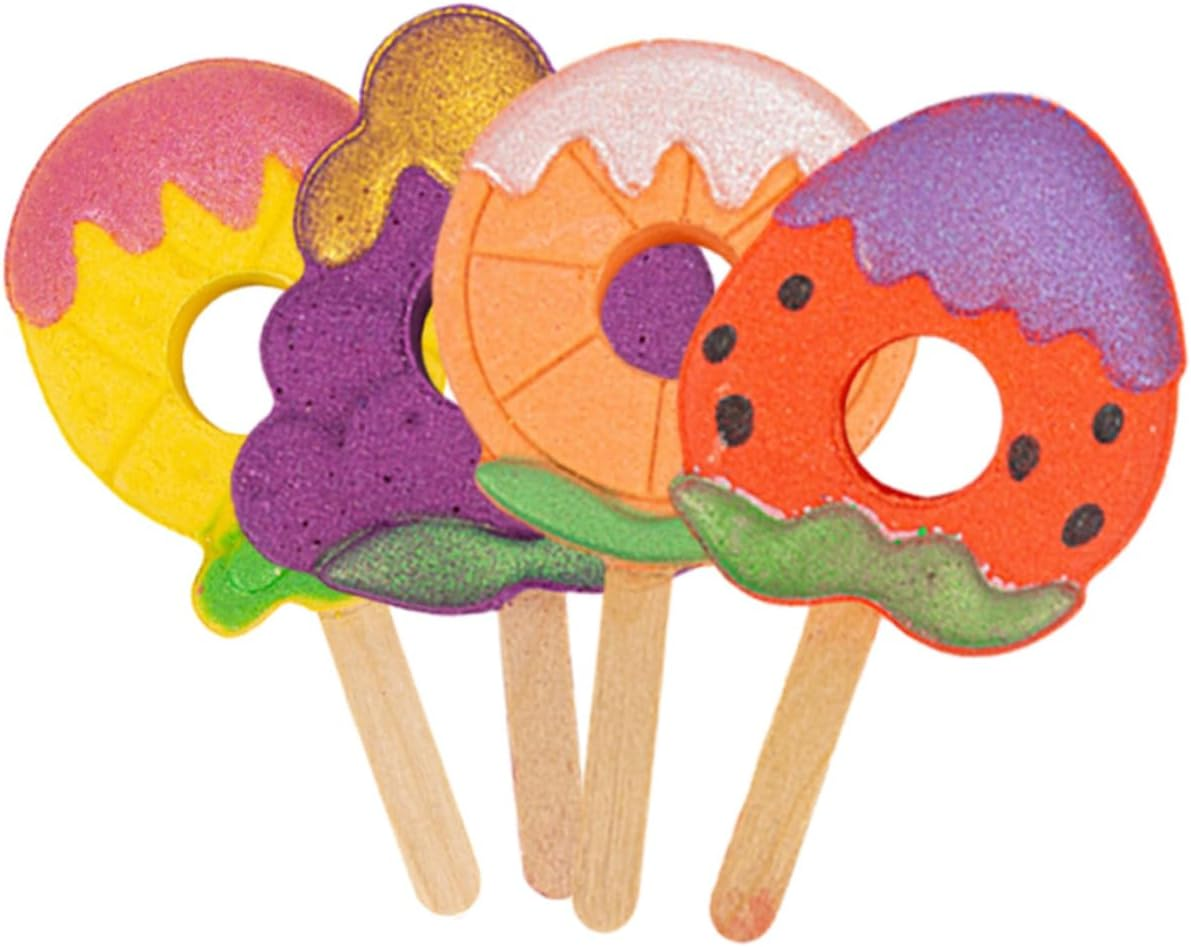 UTHCLO 4Pcs Rich Foaming Aroma Bath Salt Shape for Boys and Girls Foot Bath Moisturizing Smooth Skin Portable image number 1