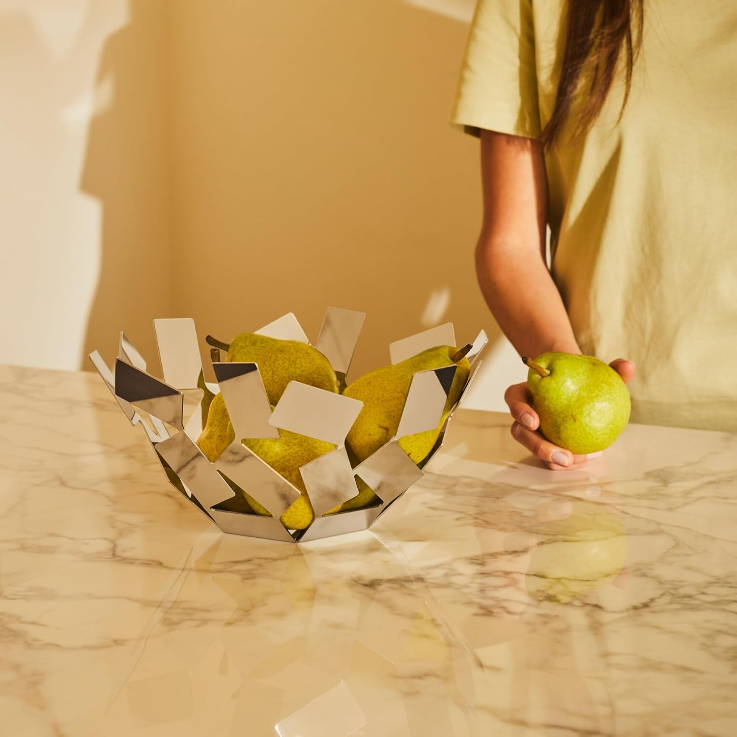 Alessi La Stanza Dello Scirocco Fruit Basket 10-3/4-Inch Silver image number 5