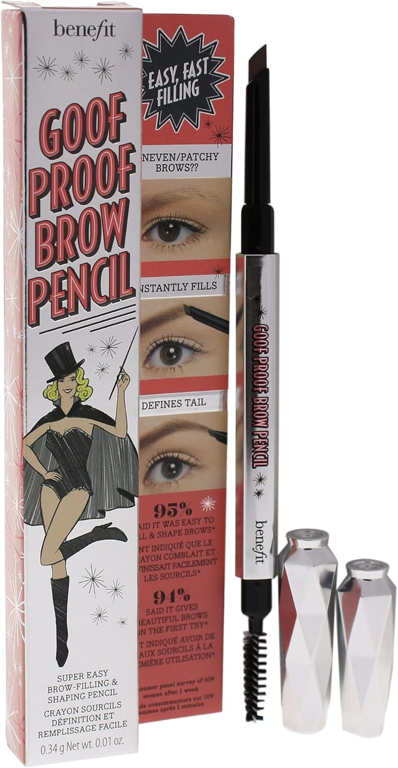 Benefit Goof Proof Brow Pencil, No. 3 Warm Light Brown, 0.34 Gram
