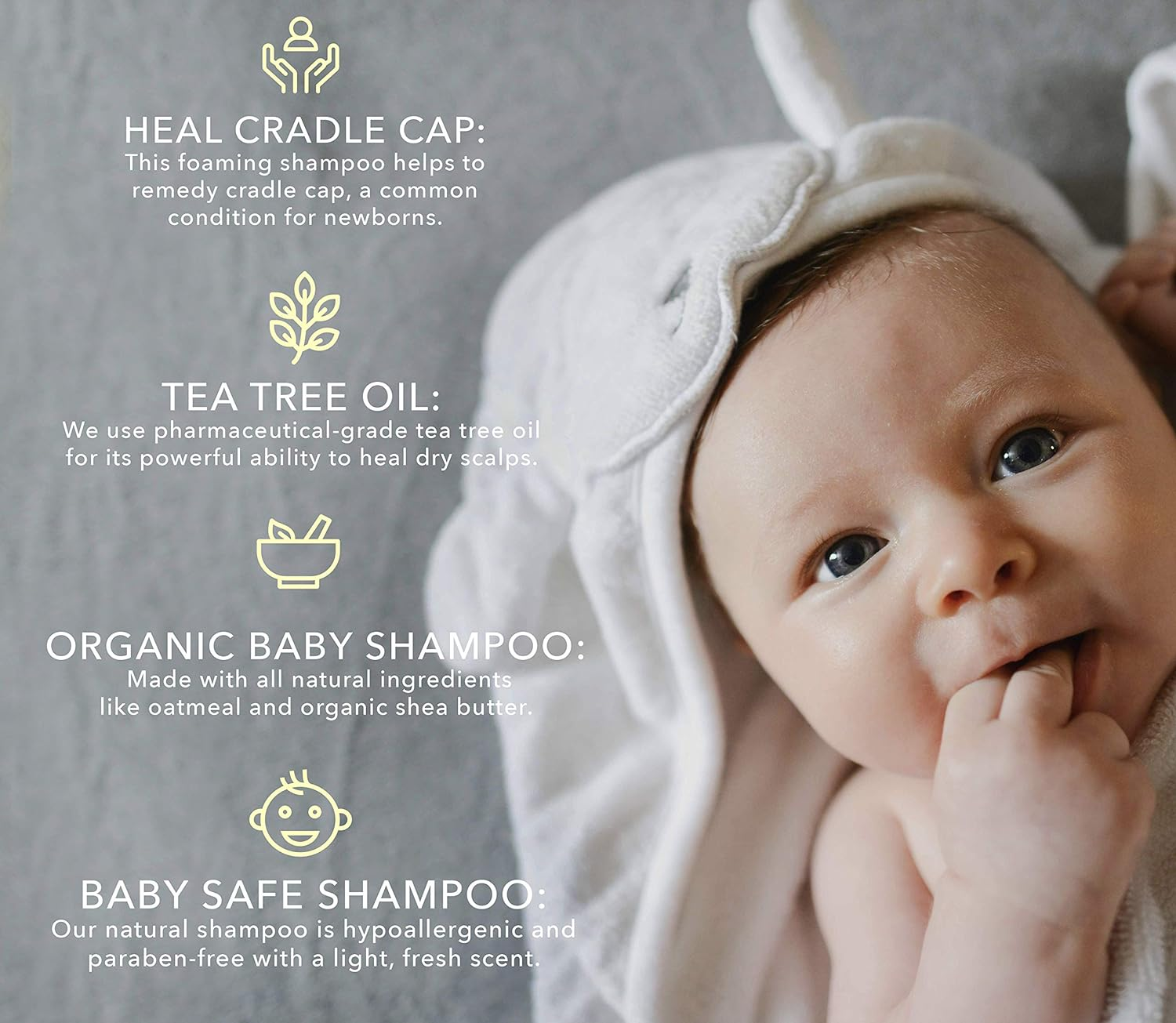 Bella B Bee Gone Cradle Cap Baby Shampoo 8 Oz - Natural Shampoo - Dry Scalp Shampoo - Cradle Cap Shampoo for Babies - Cradle Cap Treatment for Babies - Organic Baby Shampoo- Natural Baby Shampoo