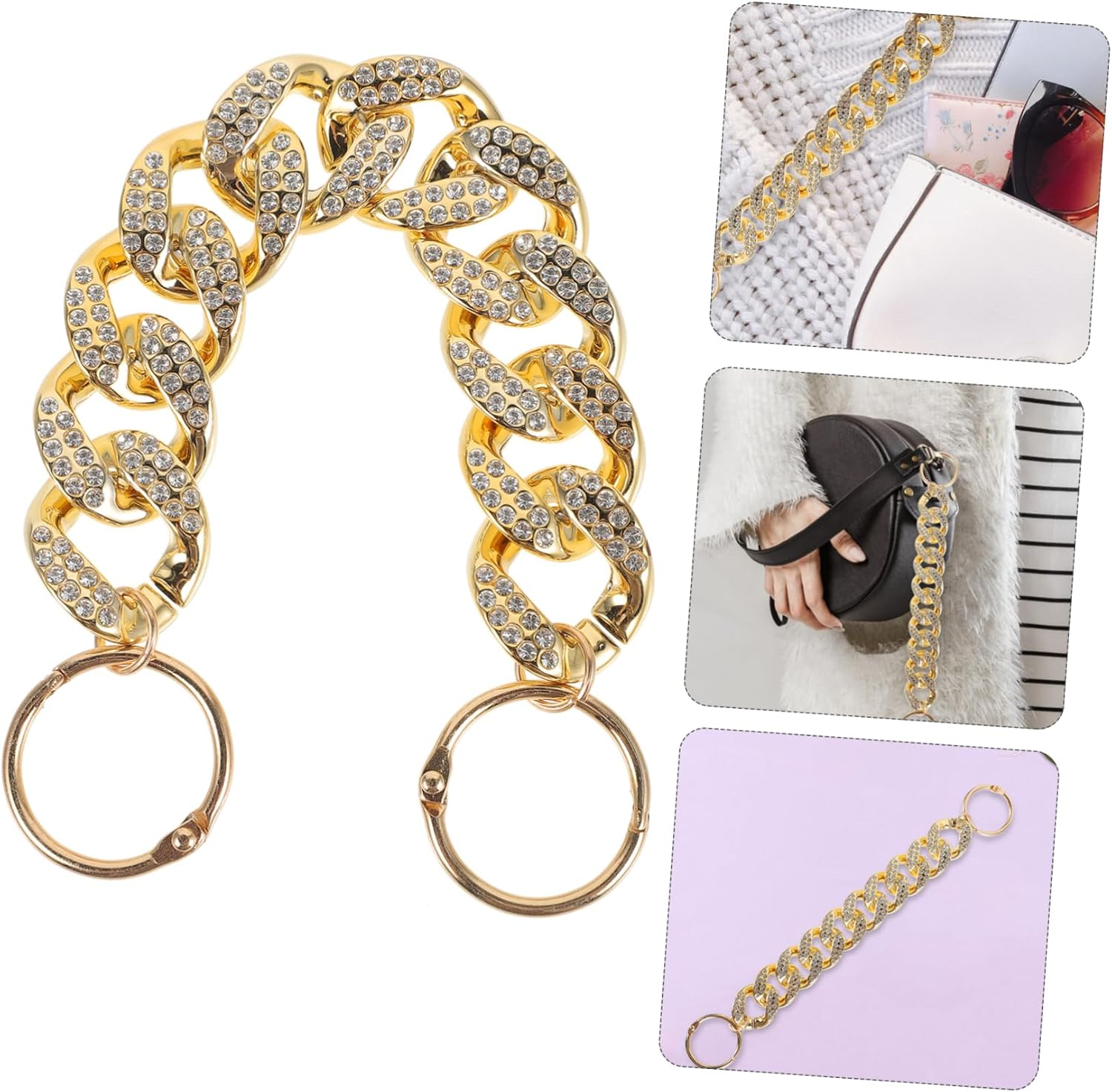 ARTSEWPLY Bag Extension Chain Elegant Crossbody Chain for Purses Versatile Replacement Strap for Handbags Safe and Design for Enhanced Style and Functionality image number 6