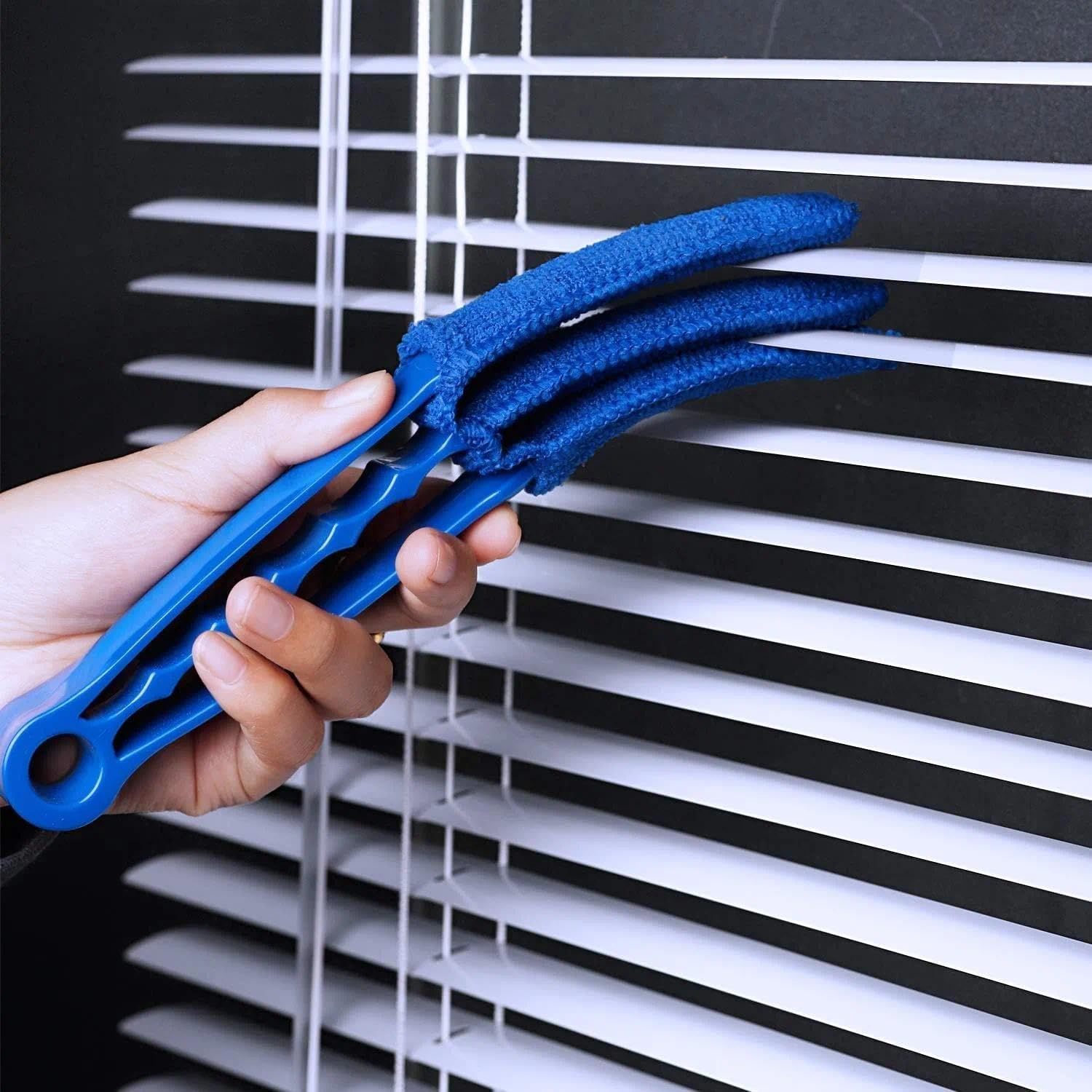 Window Blind Cleaner Tool with ABS & Microfiber, Washable Reusable Sleeves, Compatible with Window, Car & AC Blinds &ndash; CRFY image number 4
