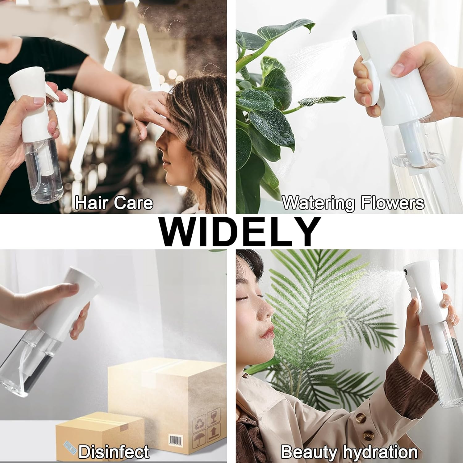 WPPQWP Spray Bottle Hair Curls, Root Comb Hair Oil Applicator, 200 Ml Hair Spray Bottle for Ultra Fine Continuous, Hair Oil Applicator with Graduated for Hair Styling, Hair Colourations image number 6