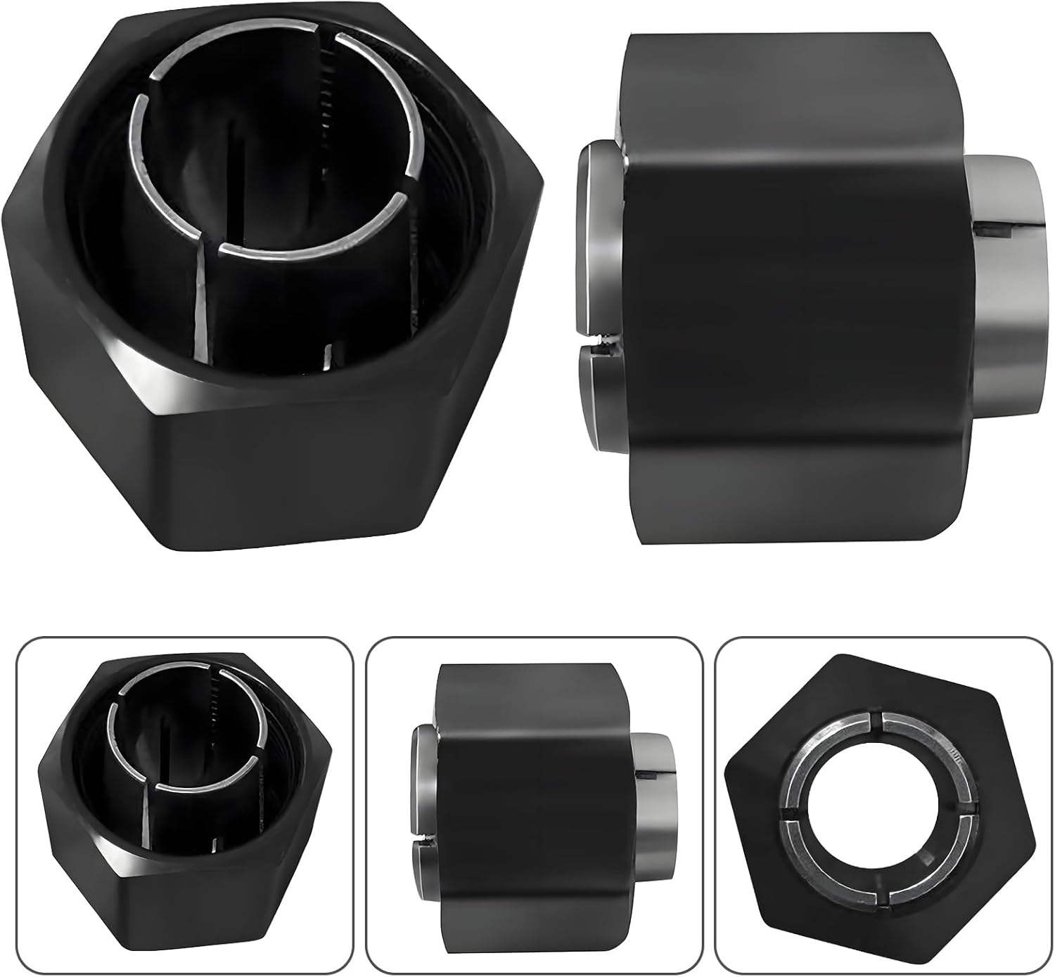 1/2" and 1/4" Router Collet for Dewalt DW621 DW616 DW618 Dw622 Dw626 Router, for Bosch 1617, 1617EVS, 1618, 1618EVS, 1613, 1613EVS, 1613AEVS Router Part No. 326286-03, 326286-04, 2610906283,2610906284 image number 5
