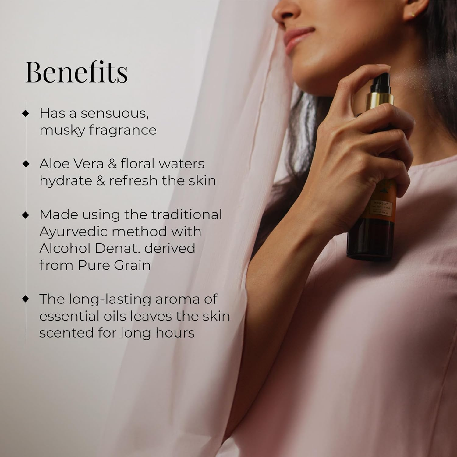 Forest Essentials Body Mist Lime Saffron Oudh | Long Lasting & Intense Body Mist for Women & Men image number 1