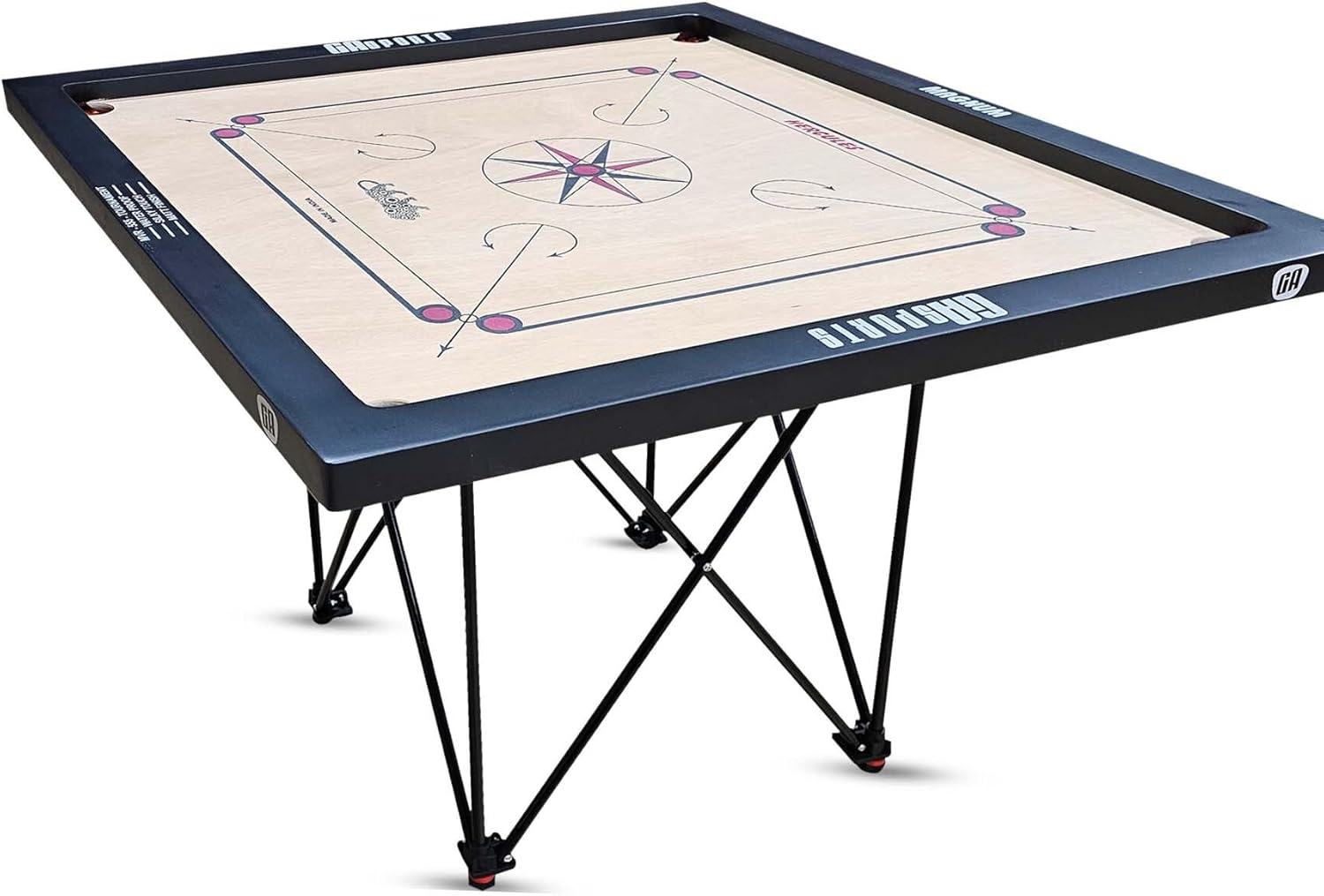 Carrom Board Stand Full Size &ndash; Tough Quality Metal, Portable & Sturdy | Folds for Easy Transportation and Storage | Approx. 63 Cm Playing Height image number 5