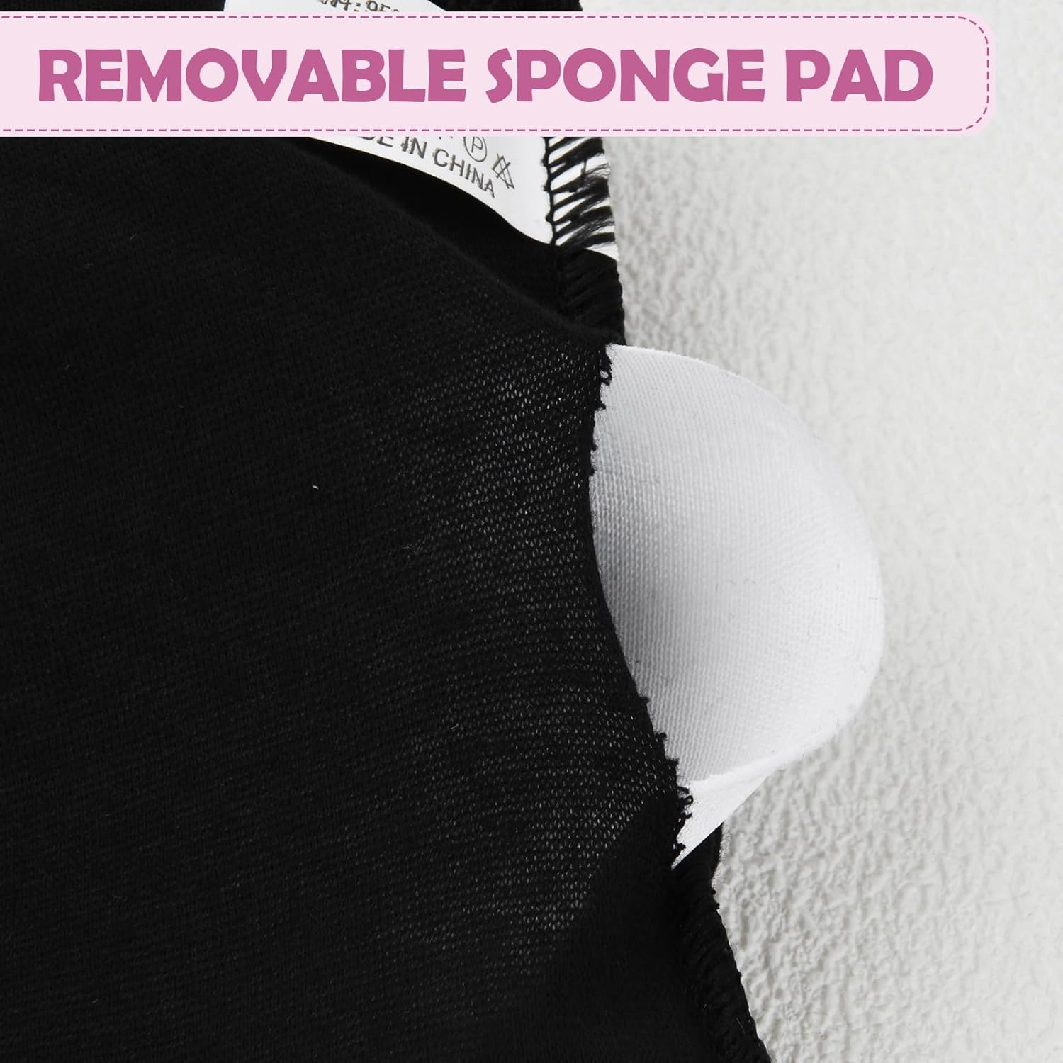 Rylae 5 Pack Girls Sports Bra Stretch Girls Strapless Bra Cotton Breathable Underwear Padded Underwear with Removable Pads Full Cup Sports Bra for Girl Teens 13 to 18 Years Old with Small Breasts image number 4