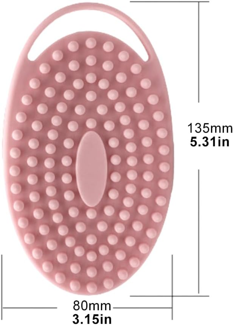 2Pcs Silicone Body Scrubber, Shower Bath Scrubber, 2 in 1 Bath and Shampoo Brush, Body Scrubber, Shower Cleaning Exfoliating Use image number 1