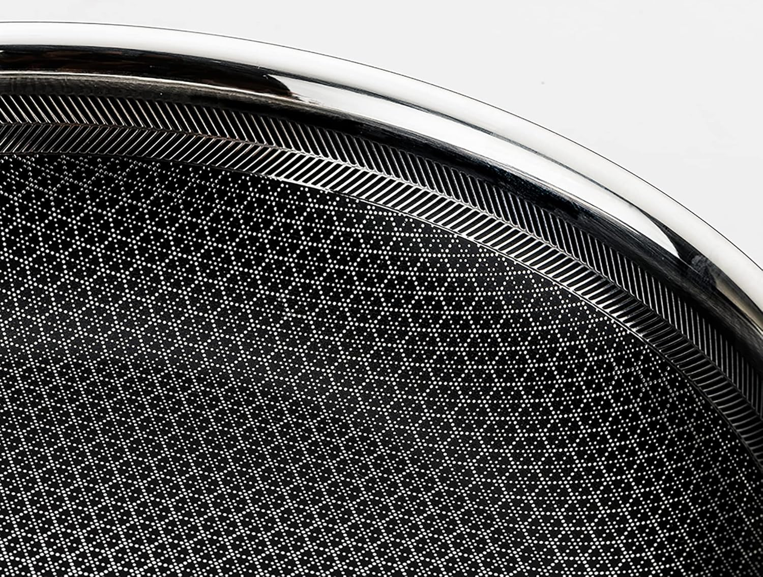 Frieling USA BC232 Black Cube Hybrid Stainless/Nonstick Cookware Wok with Helper Handle, Black/Silver