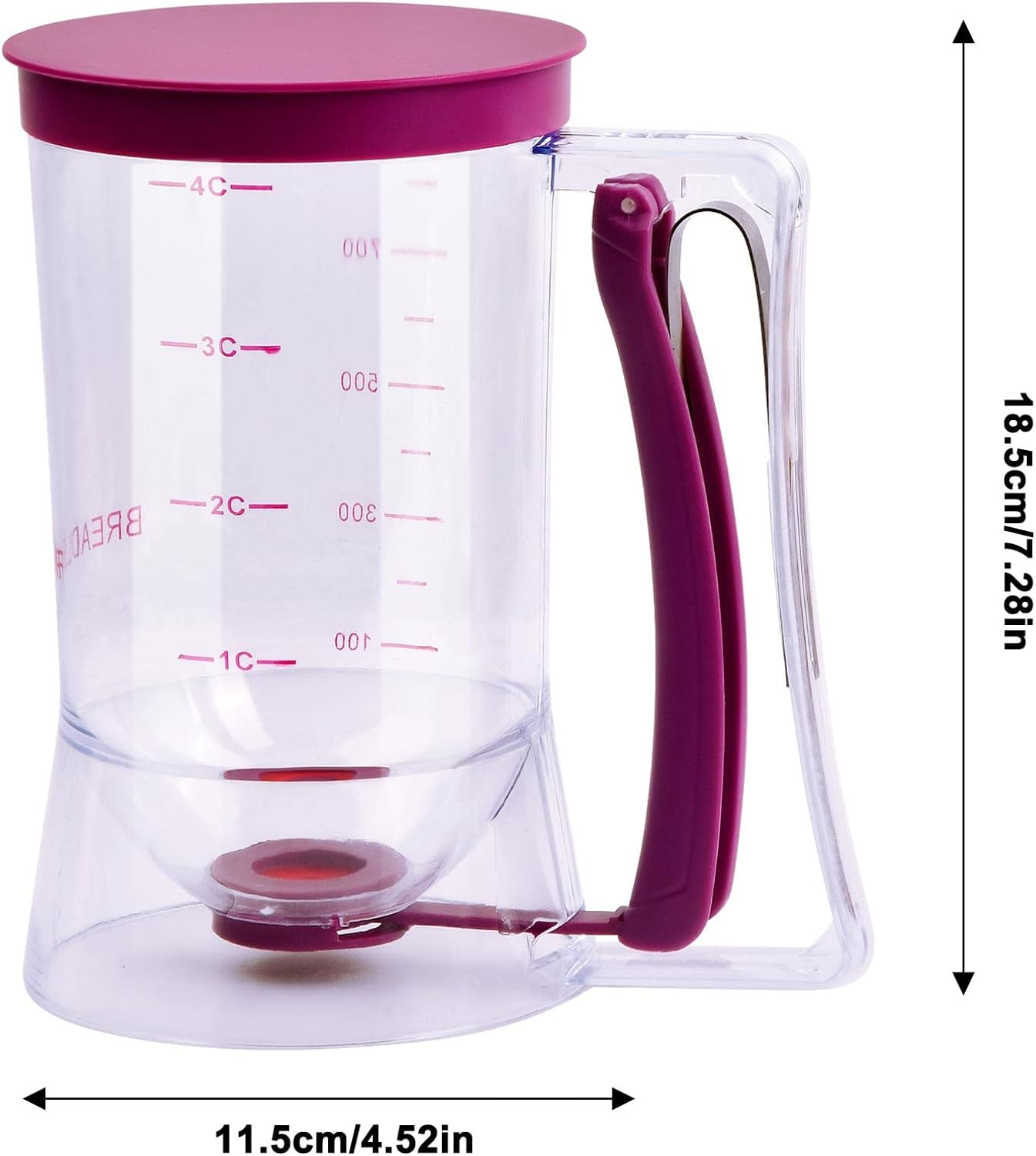 Batter Separator Cupcakes Pancakes Cookie Cake Waffles Batter Dispenser Cookie Separator Batter Cream Speratator Cup Measuring Baking Tools