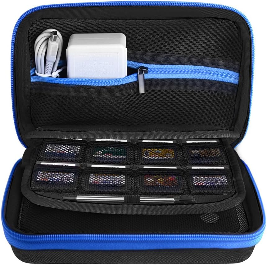 AUSTOR Case for Nintendo New 3DS Xl(Black+Blue)