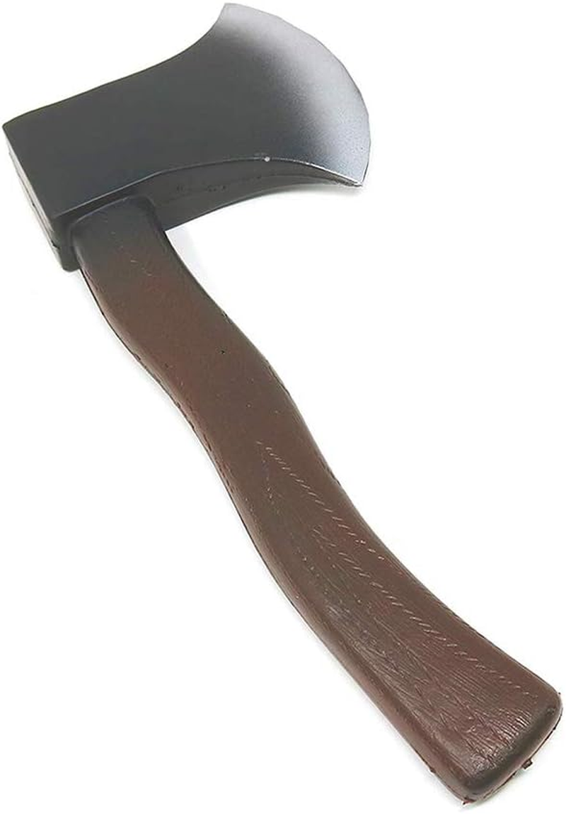 Foam Axe Toy, LARP Halloween Costume Lumberjack Party Trick Props Hatchet Weapon Toy image number 4