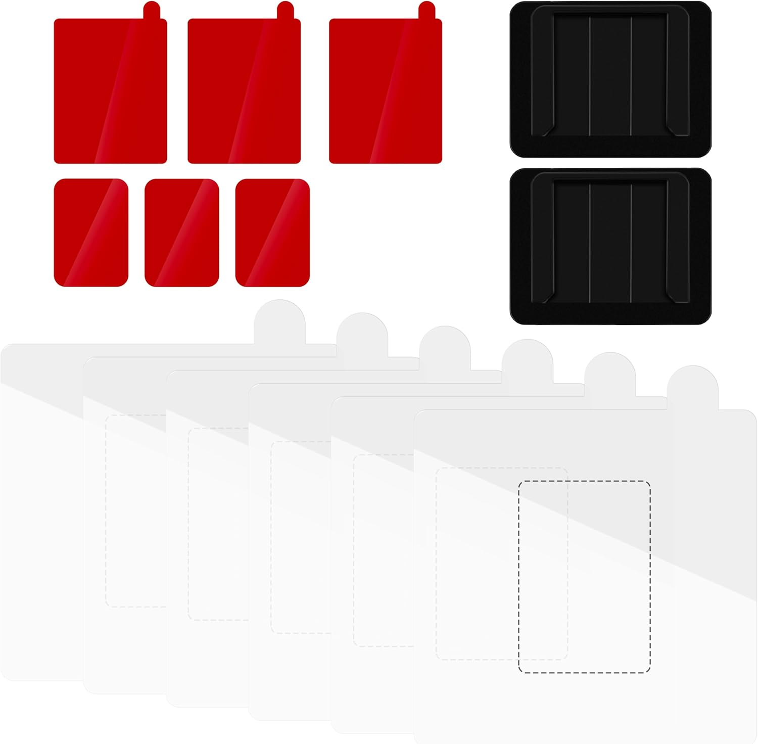 Miofive S1 Series Double-Sided Adhesive Dash Cam Mounts - 2 Mounts, 3 Spare Adhesives (Front & Rear), 6 Static Stickers, Replaceable Accessories image number 2