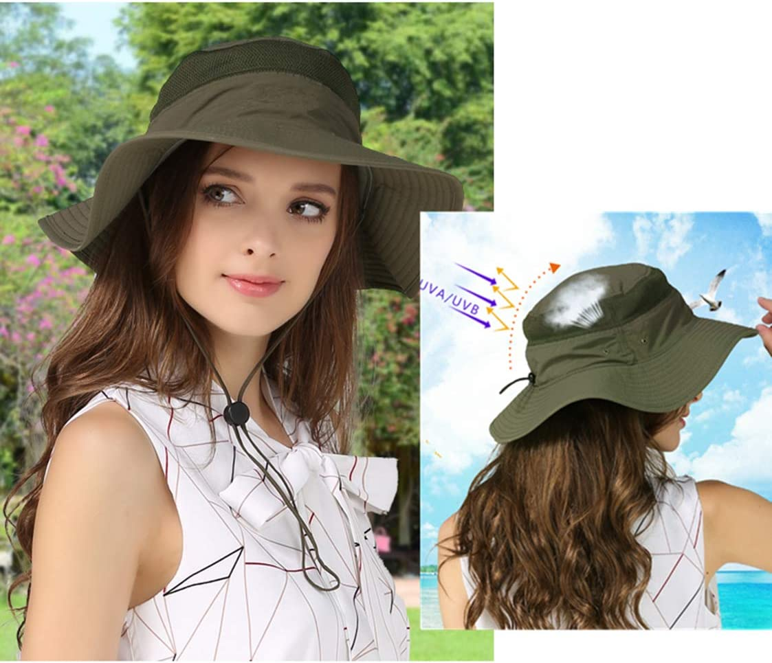 Croch Sun Hat for Men and Women UV Protection Breathable Fishing Hat for Hiking, Camping,Travel, Fishing 60CM - Dark Khaki image number 6