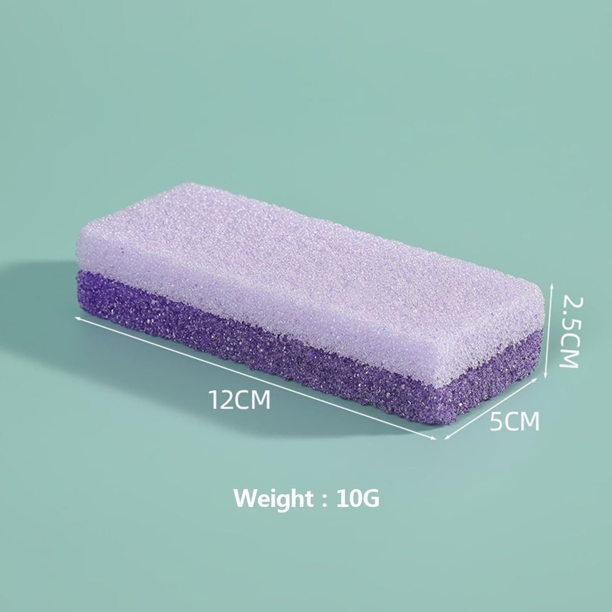 2Pcs Foot Scrubber, Care Pumice Stone for Feet, Professional Pedicure Tools, Callus Remover, Foot File, Foot Exfoliator Exfoliating Tool for Feet with More Dead Skin and Callus (Purple) - Purple image number 3