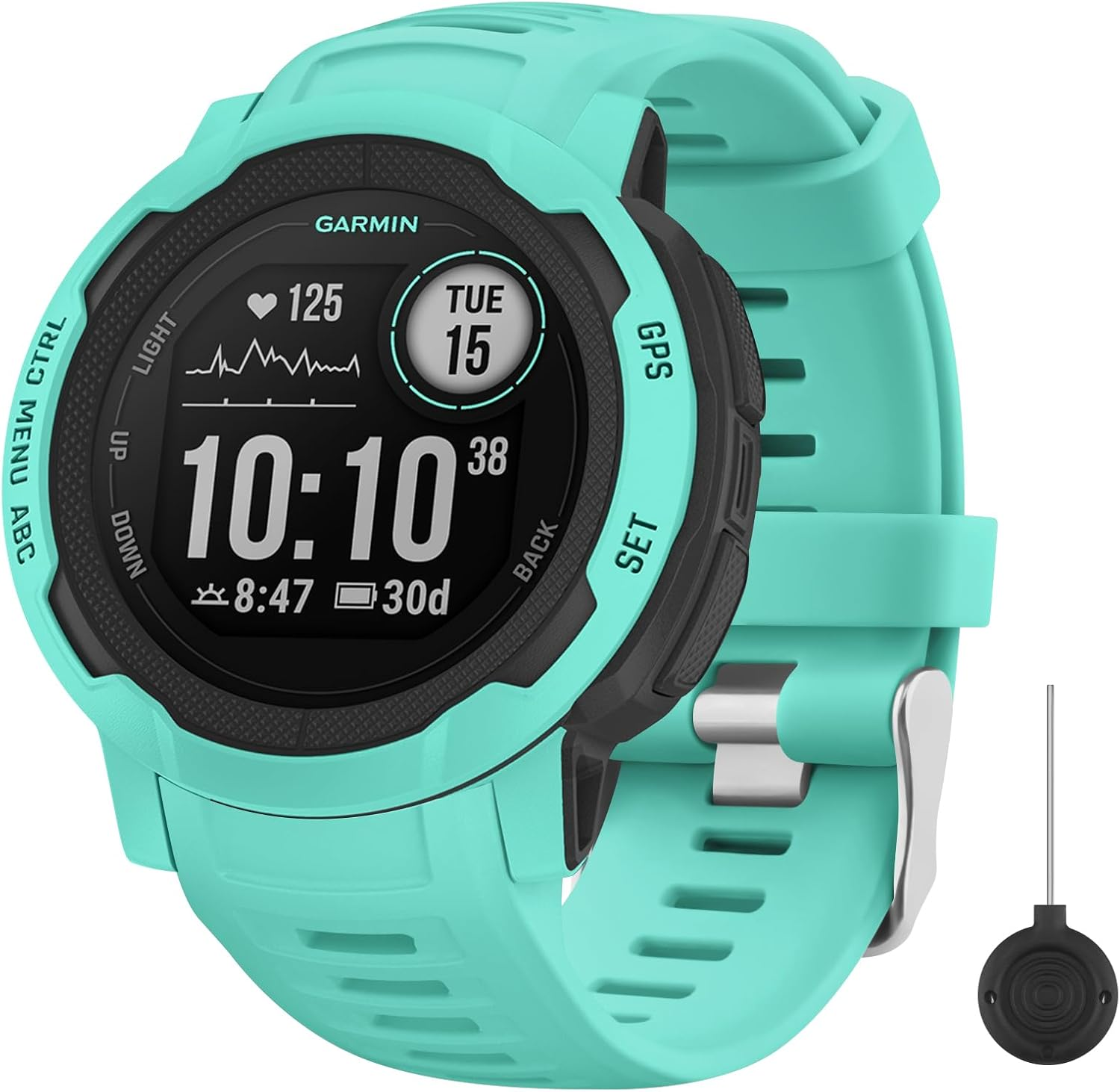 Leonids Sport Bands for Garmin Instinct/Instinct 2 Watch Bands, Soft Silicone Replacement Straps for Garmin Instinct Tide/Tractical Band