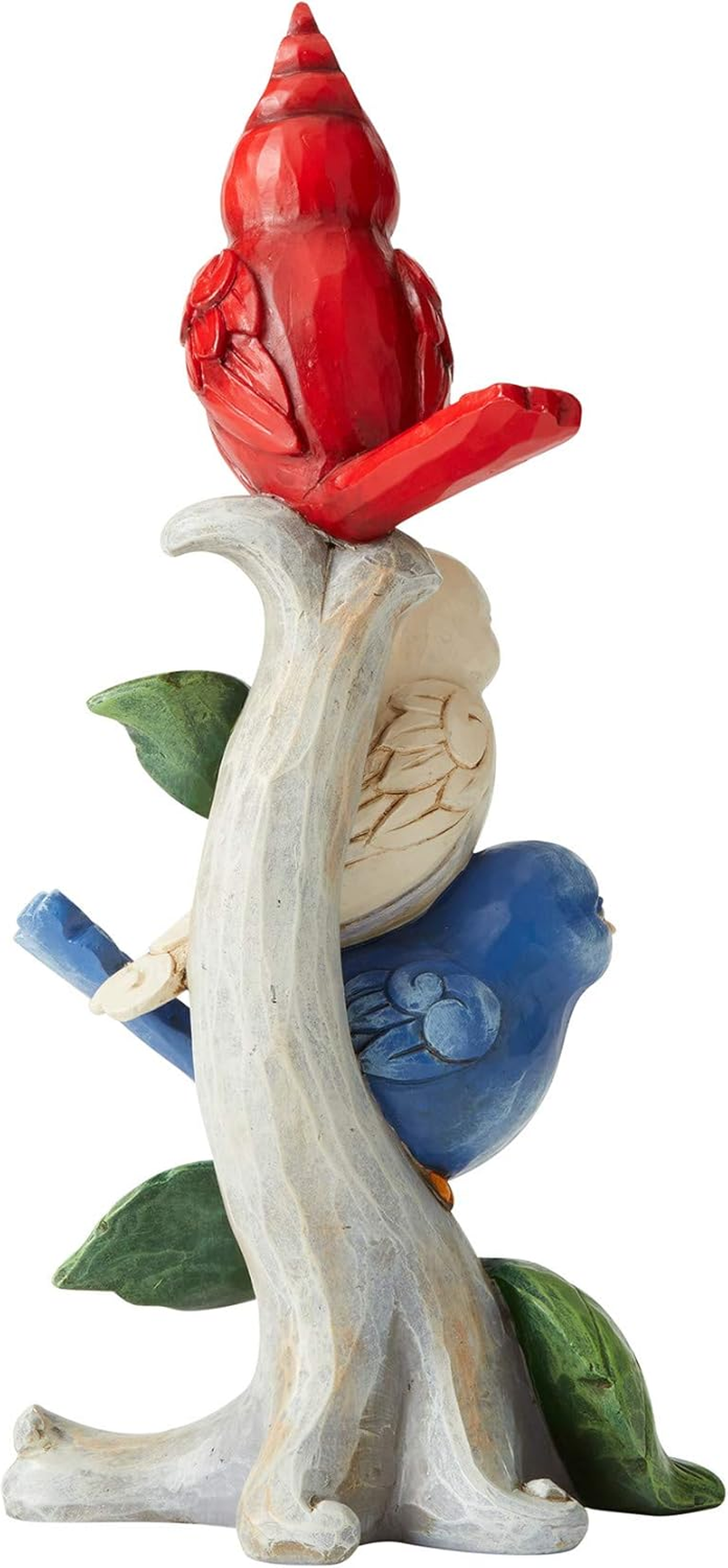 Enesco Jim Shore Heartwood Creek Patriotic Stacked Birds Figurine, 7.72", Multicolor image number 1