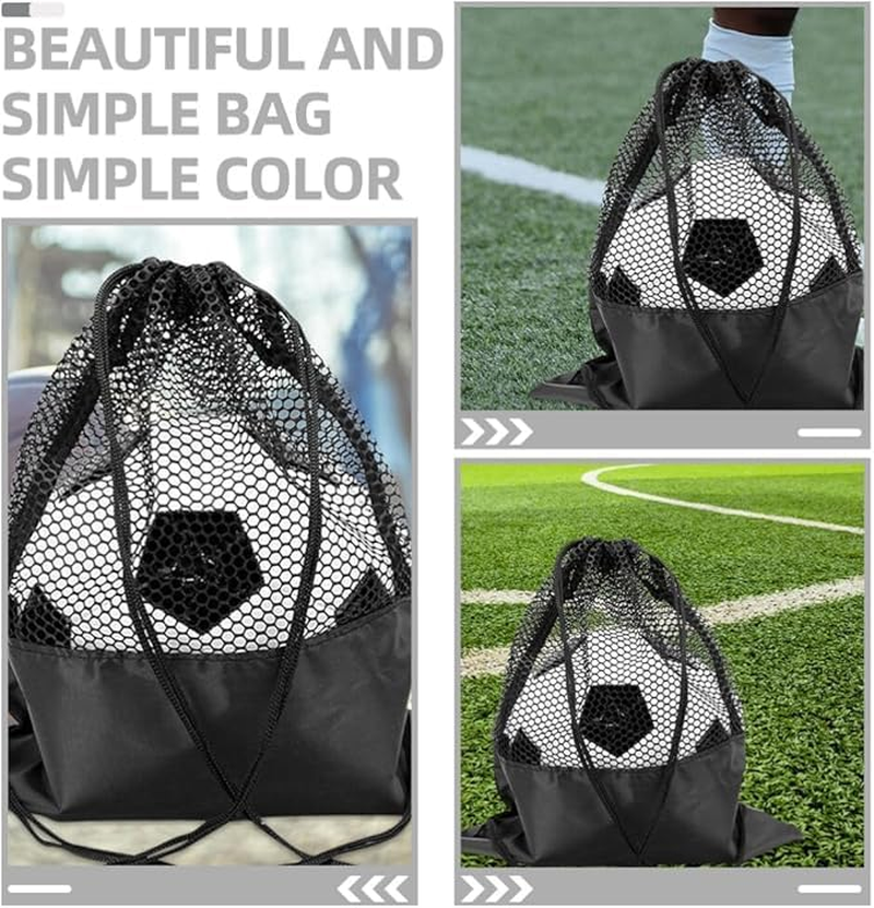 Mesh Drawstring Bag Sports Ball Bagmesh Soccer Bag Basketball Bag Mesh Volleyball Bag Oxford Cloth Drawstring Backpack Sports Ball Storage Backpack image number 1