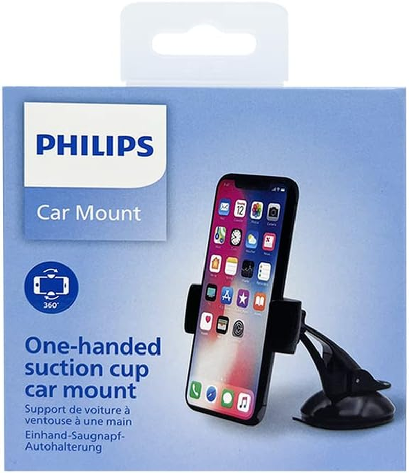 Philips DLK2411SB/97 Car Mobile Phone Holder for Smartphone, GPS, Phablet - Black image number 5