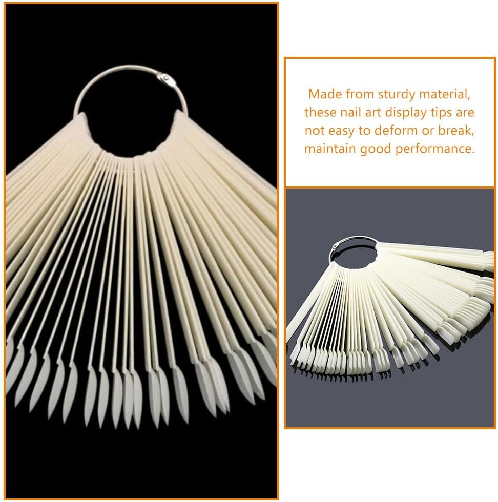 50 Pieces Art Display Sample Sticks for Nails Art Sticks Manicure Supplies Accessories image number 1