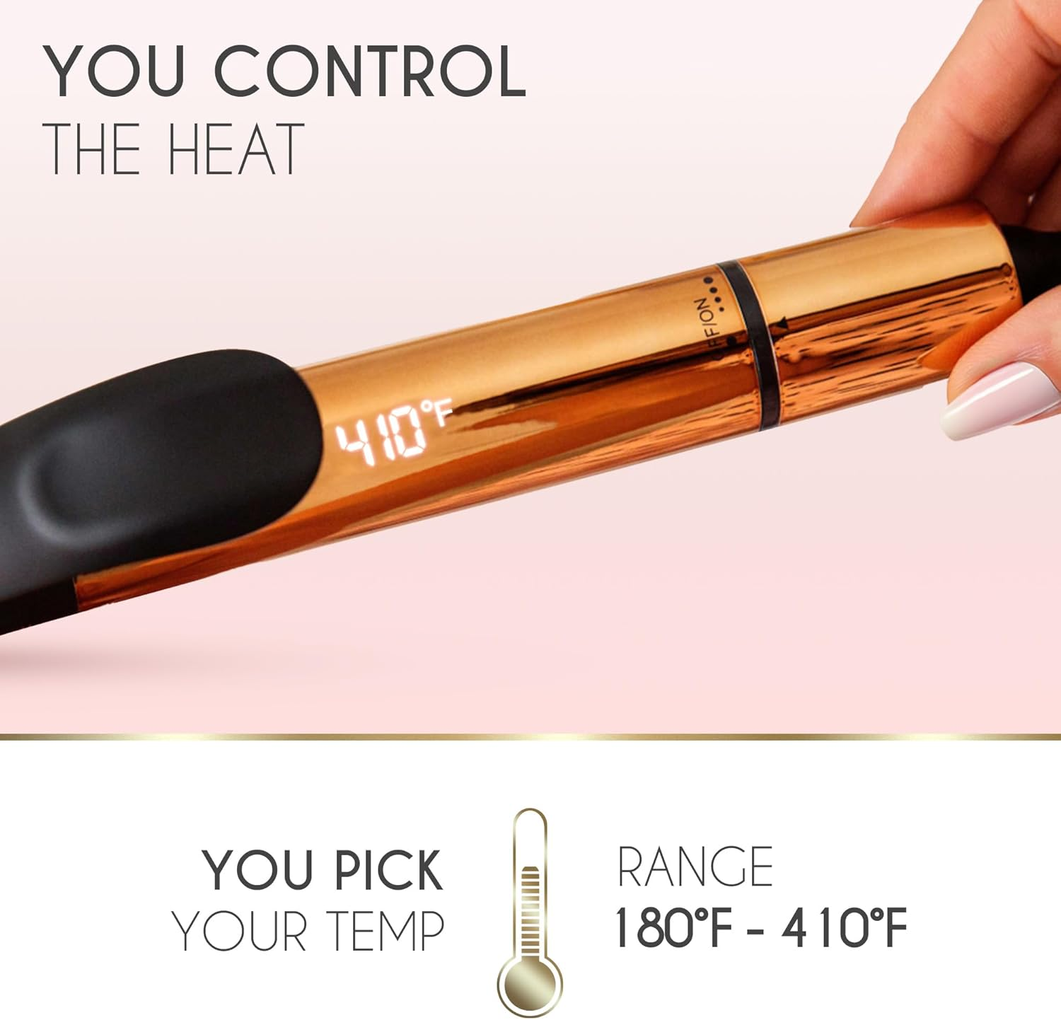 ELLA BELLA&reg; Curling Iron 1.25" &bull; Professional Hair Curler &bull; 1.25 Inch Curling Iron &bull; Ceramic Curling Irons &bull; Transform Your Look in Seconds &bull; Suitable for All Hair Types &bull; Say Goodbye to Heat Damage image number 6