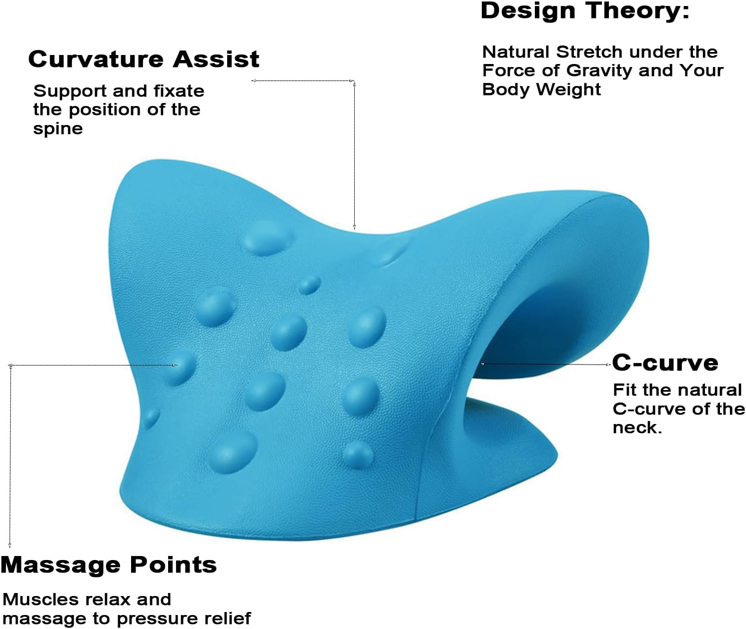 Neck and Shoulder Relaxer for Release Neck Pressure and Muscle Tensions, Neck Stretcher and Shoulder Massager for Relax 10 Minutes a Day image number 2