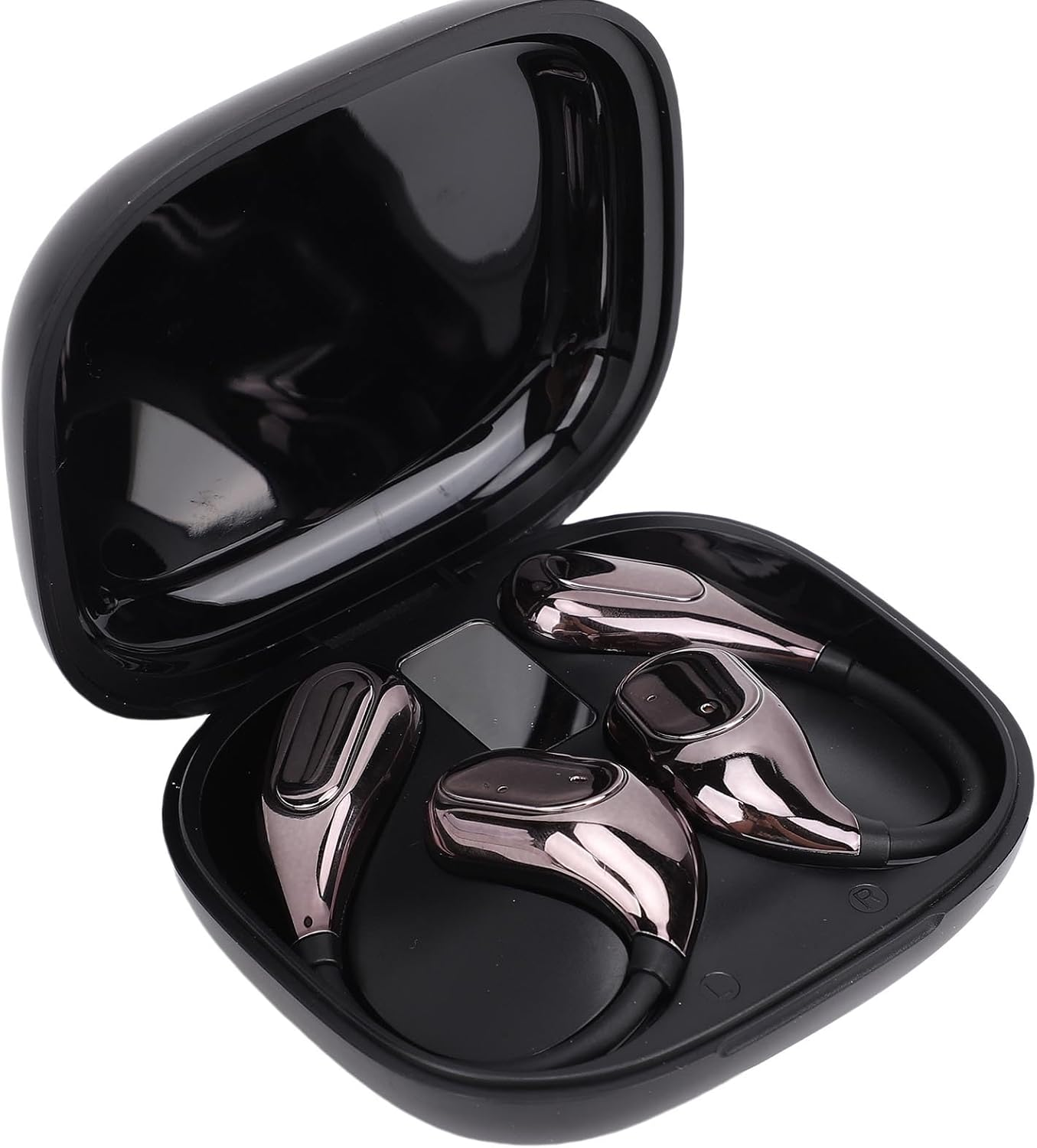 Jectse Wireless Translation Earbuds 164 Languages Real Time Translation Speaker Mode for Business Meetings PC ABS (Black) image number 5