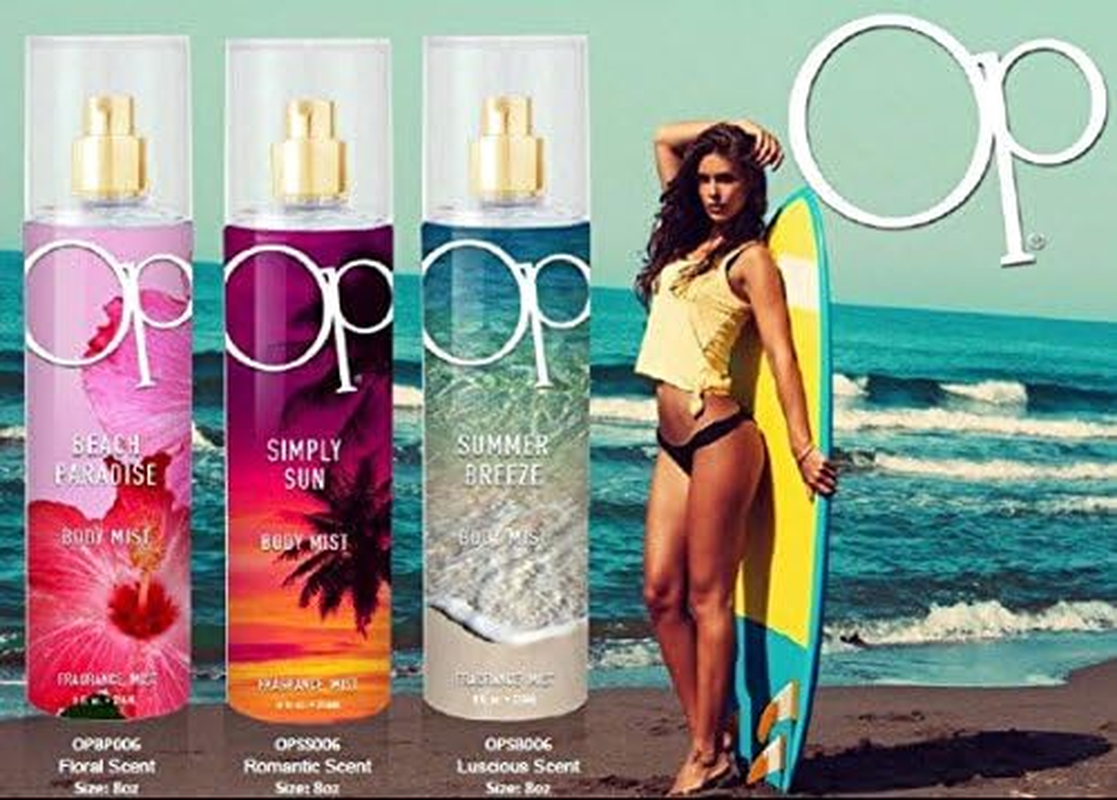 Ocean Pacific Beach Paradise Body Mist for Her, 8 Fluid Ounce