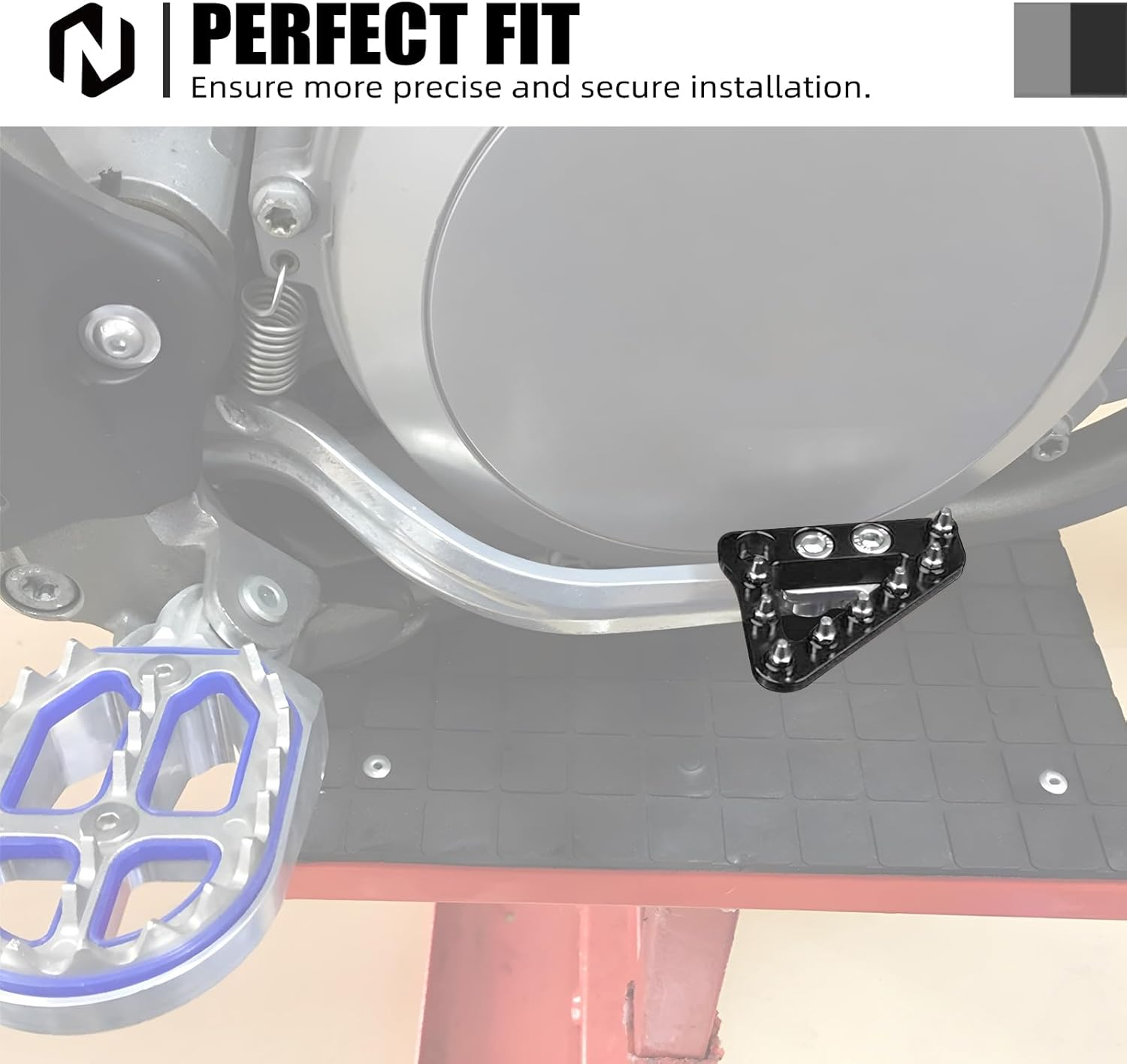 NICECNC Motorcycle Rear Brake Pedal Plate Tip Compatible with KTM 690 Enduro R 2008-2023 690 SMC R 2019-2023 790 Adventure R 2019-2023 890 Adventure R 2021-2023 1050 Adventure R 2015-2016,See Fitment - Red image number 7