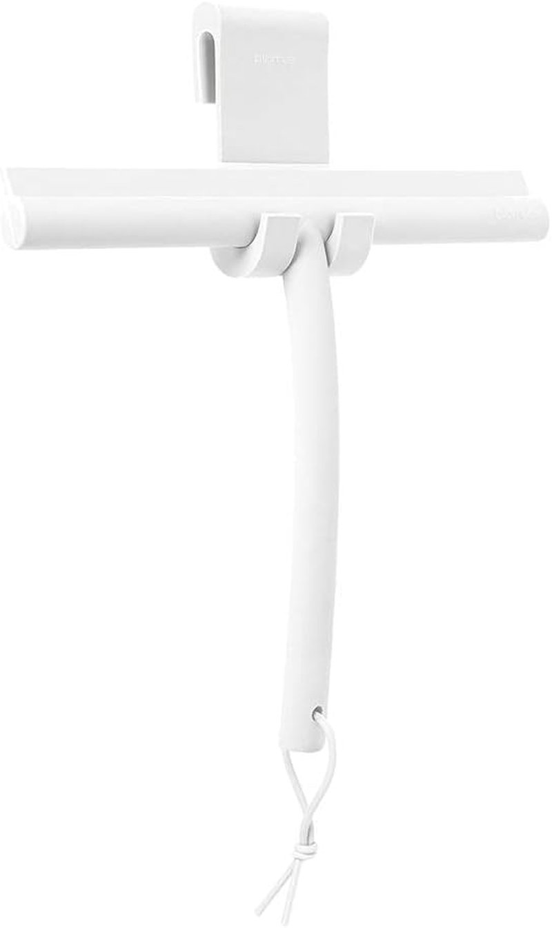 Blomus VIPO Shower Squeegee with Holder, 24 Cm Wide, Silicone Squeegee for Shower, Bathroom, Window Squeegee, Windscreen Squeegee, White image number 4