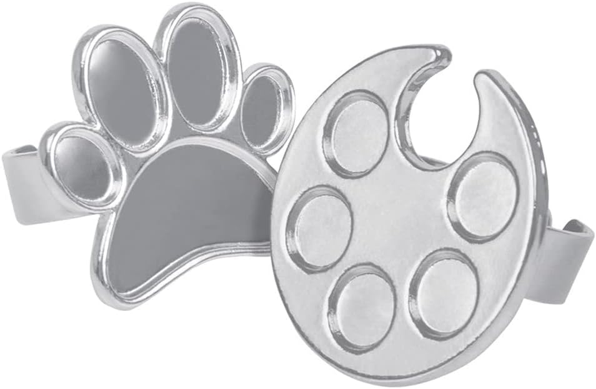 2 Pcs Mini Nail Art Polish Holder Nail Art Palette Rings Mixing Acrylic UV Gel Polish Painting Drawing Color Palette Manicure Tools image number 5