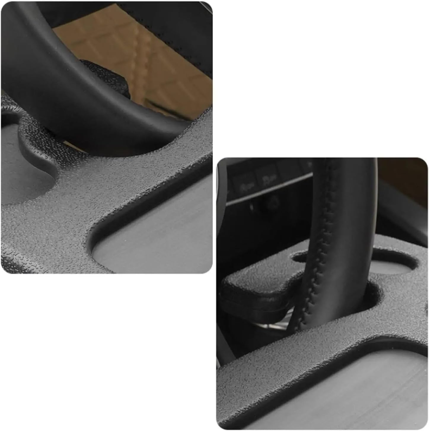 Car Steering Wheel Tray Table Laptop Stand Desk Food Drink Holder image number 2