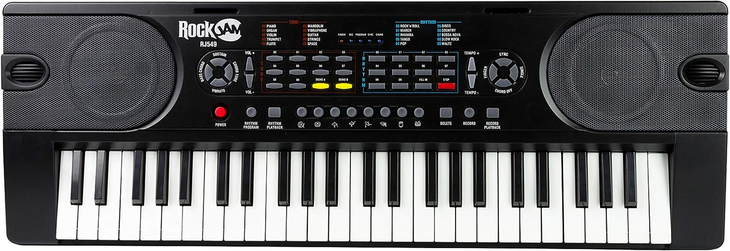 Rockjam RJ549 Rockjam 49-Key Portable Digital Piano Keyboard with Power Supply and Sheet Music Stand image number 3
