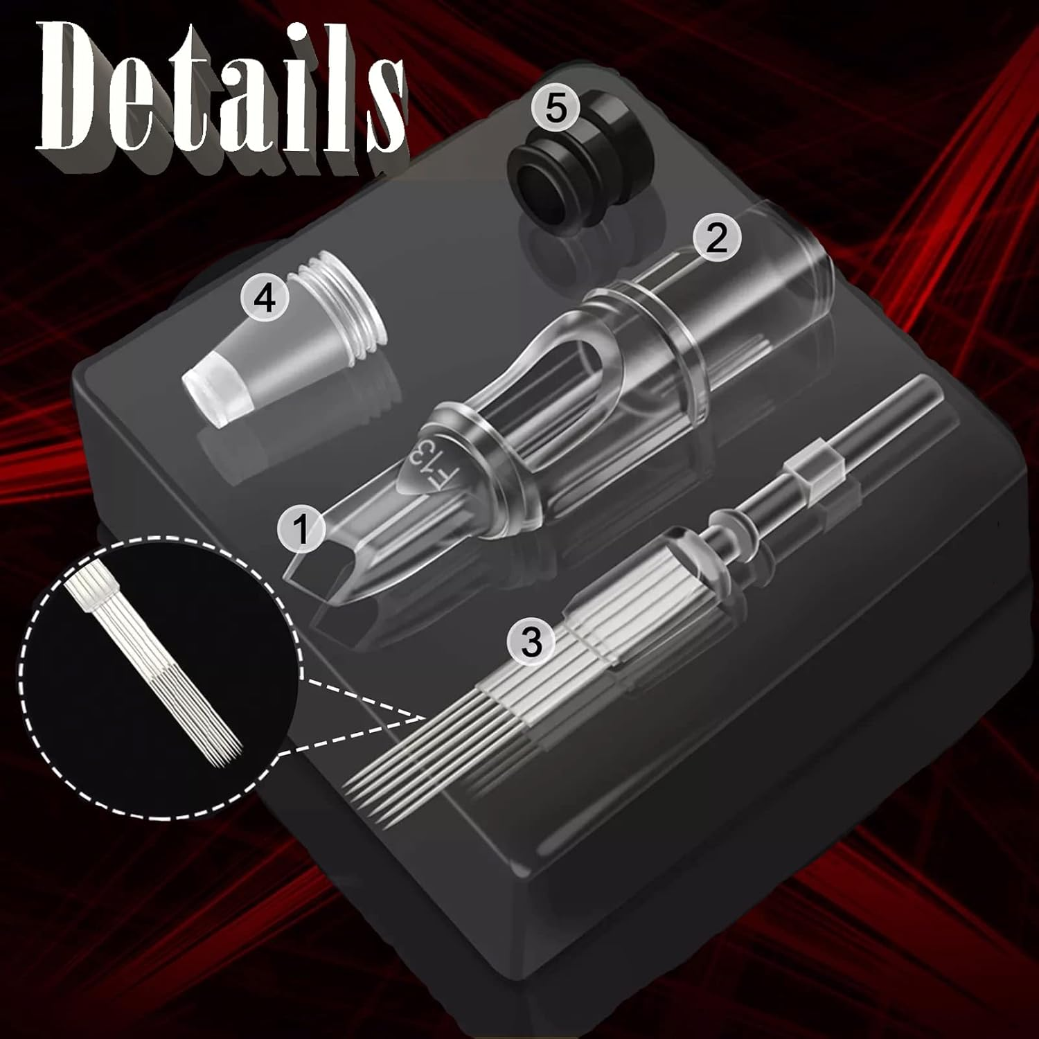 40Pcs Mix Liners Shaders #12 3RL 5RL 7RS 9RS image number 6